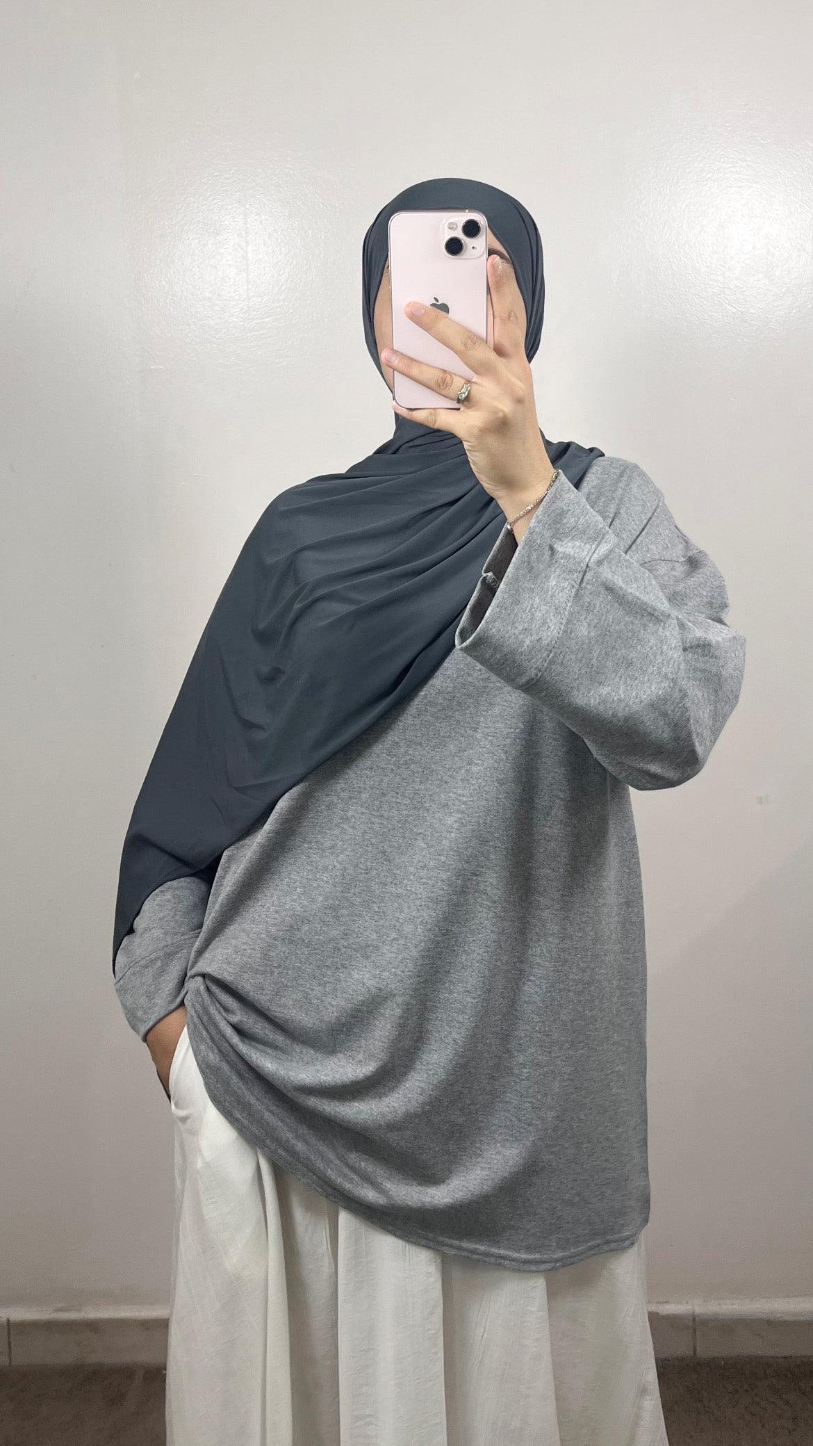 T-SHIRT COTON GRIS
