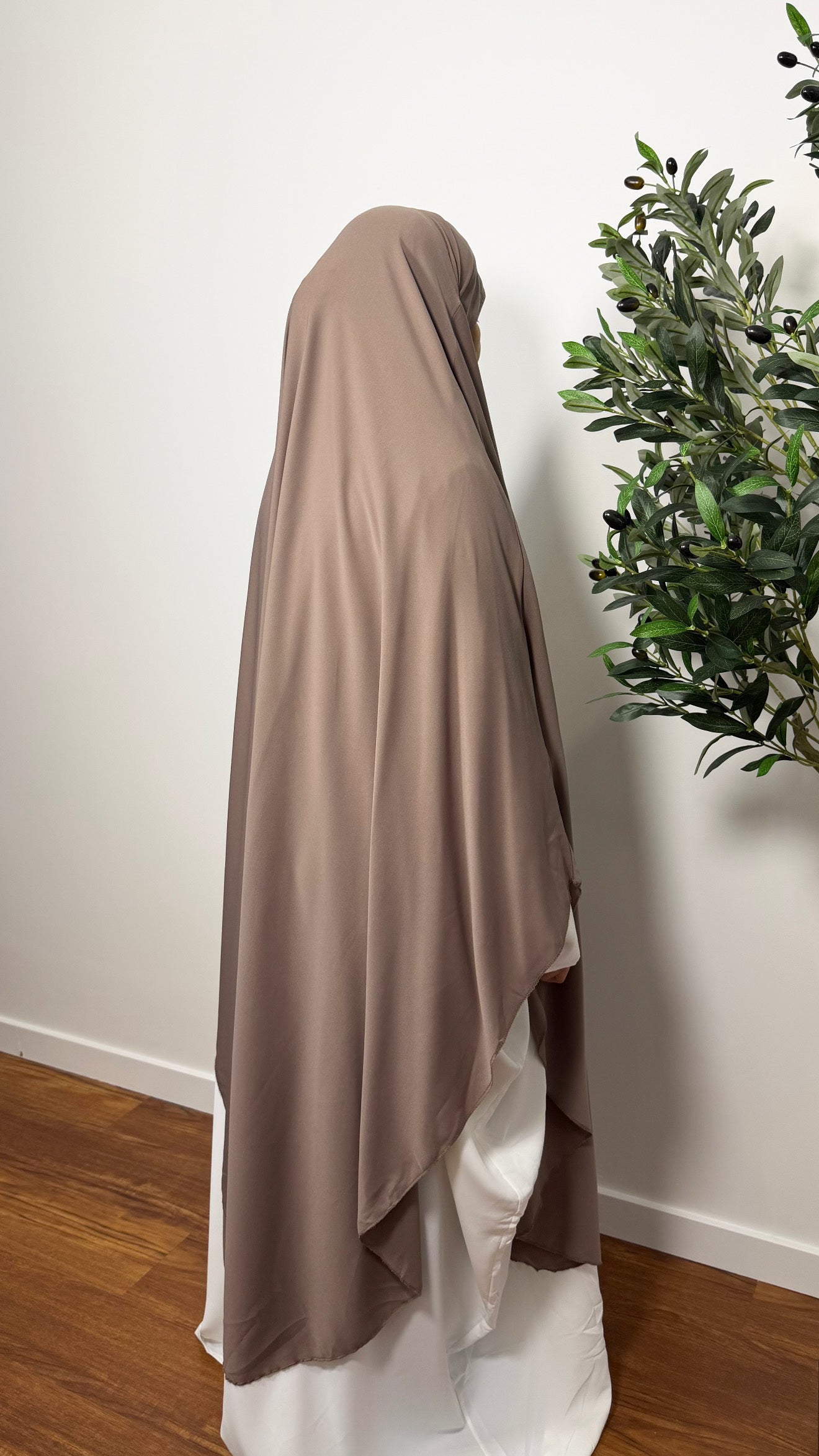 MAXI KHIMAR TAUPE