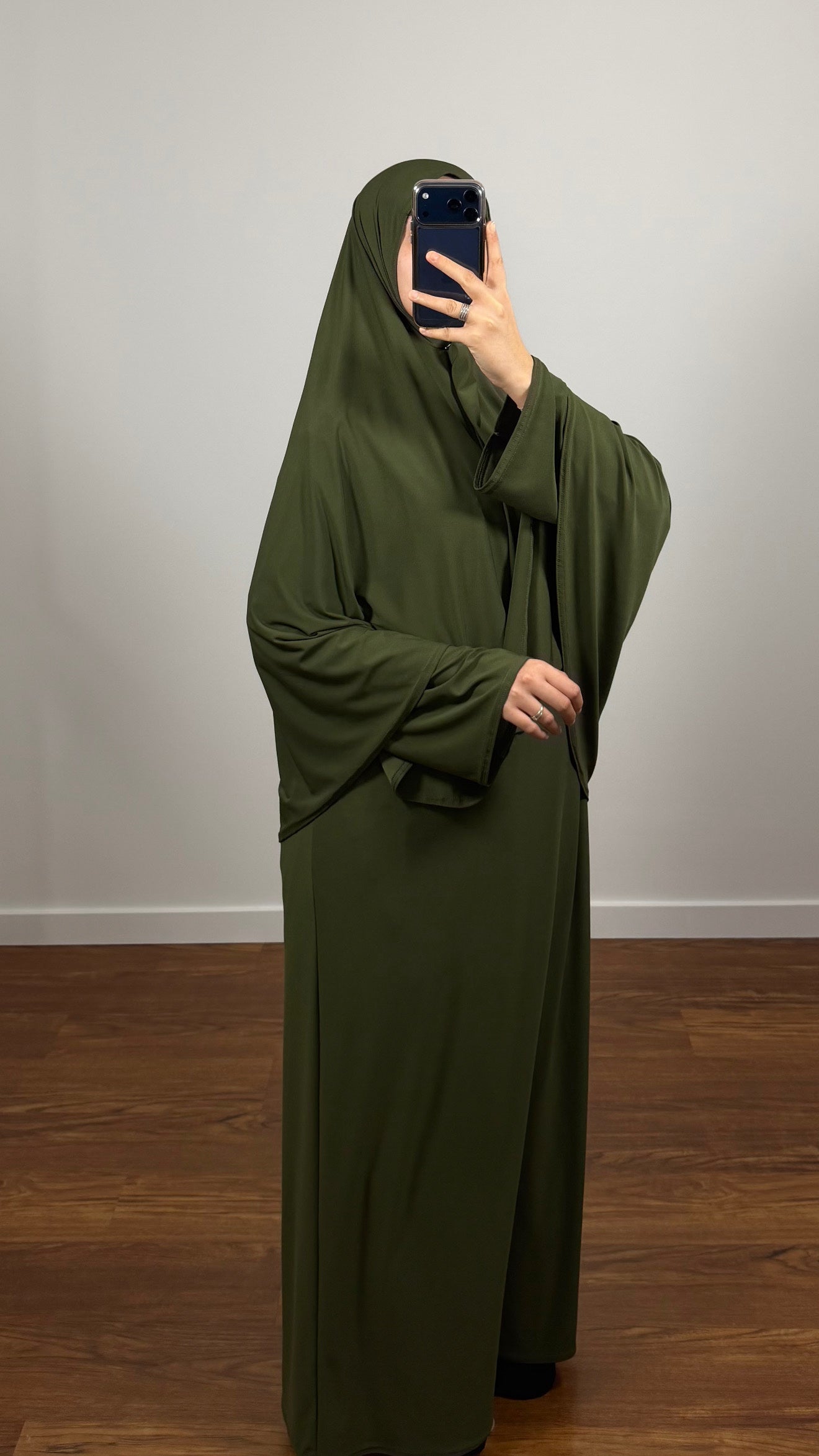 ENSEMBLE DE PRIÈRE VERT KAKI EN JERSEY PREMIUM