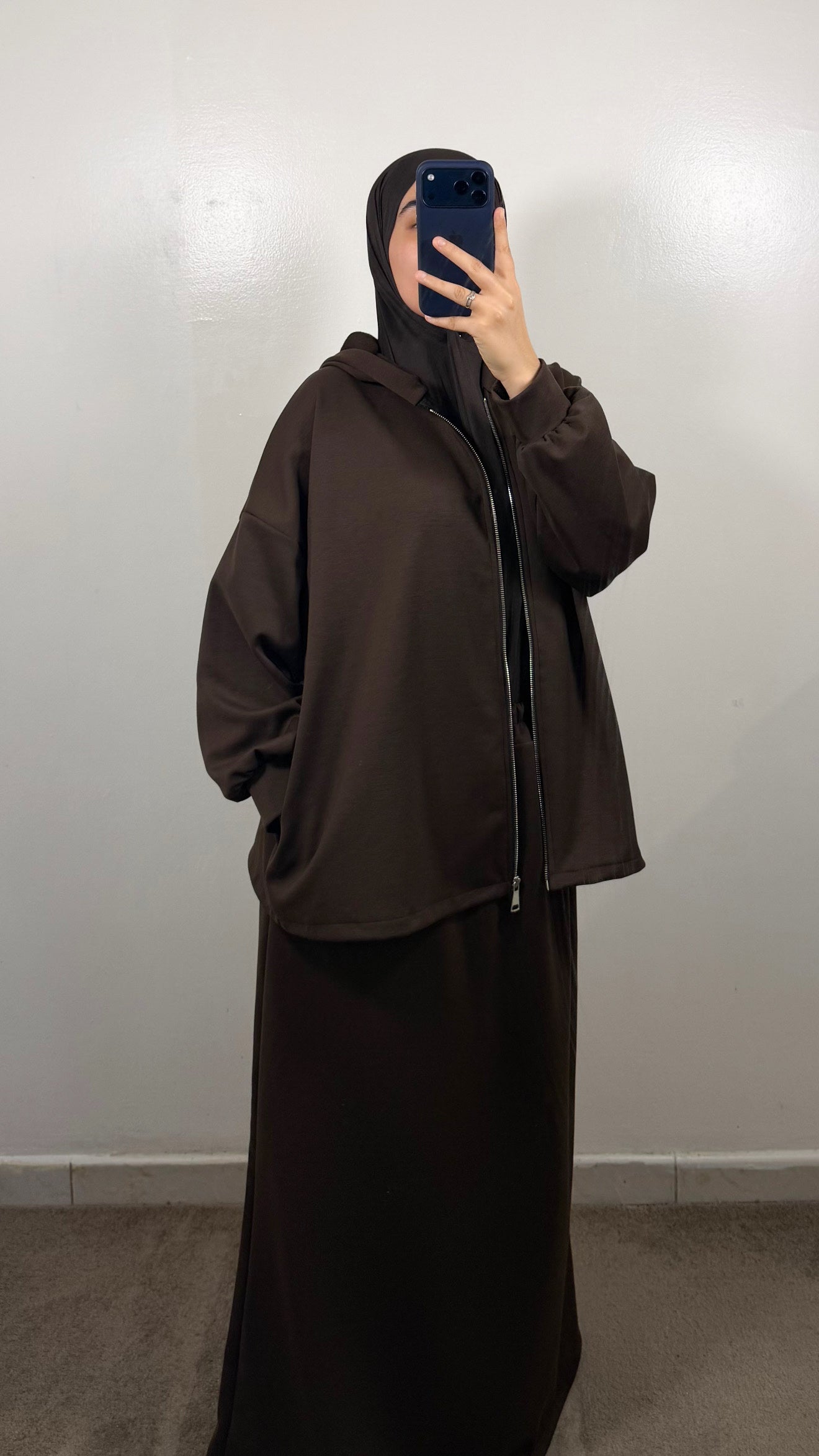 ENSEMBLE JUPE SIA MARRON