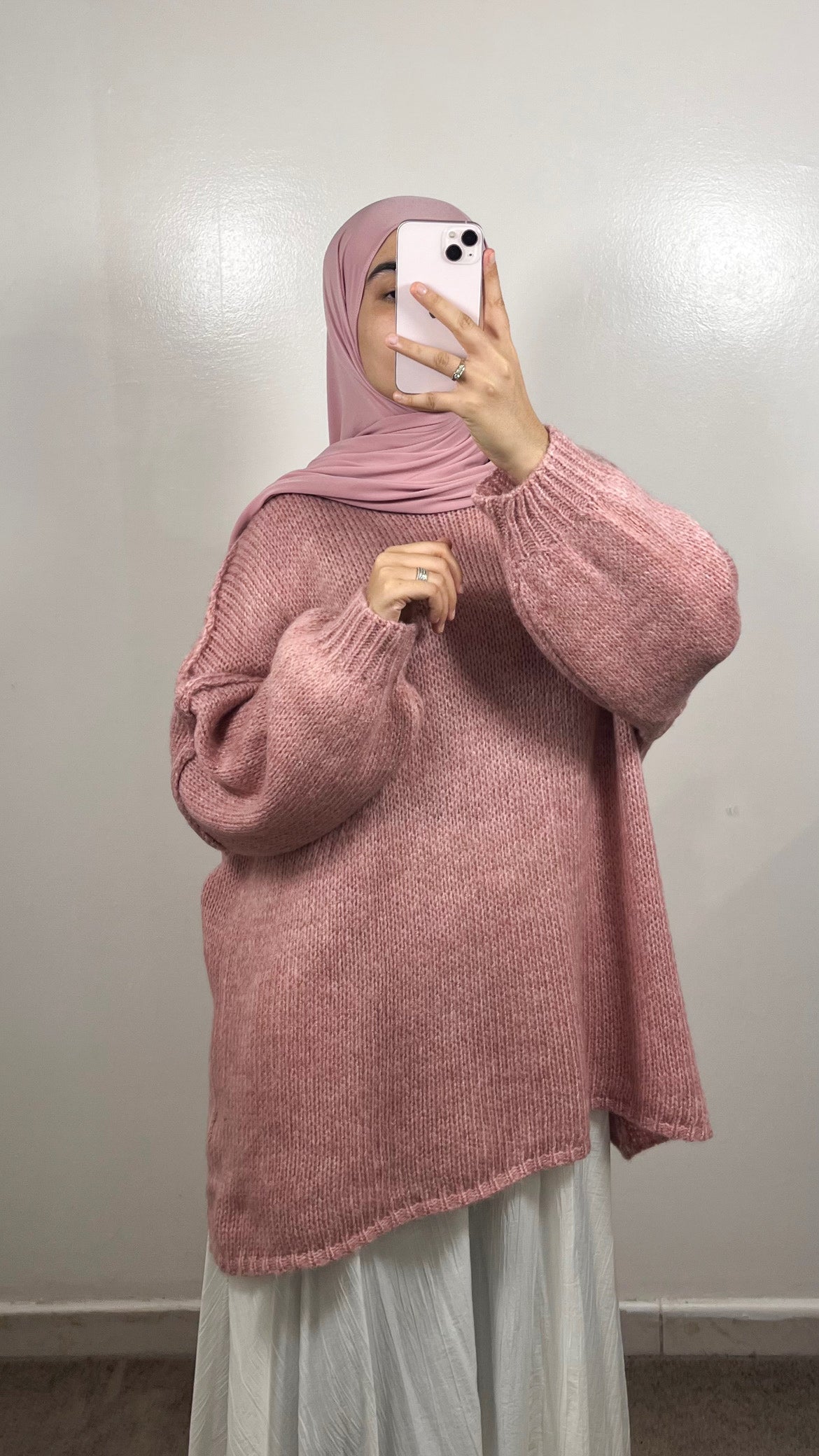 PULL MAYRA EN LAINE ROSE