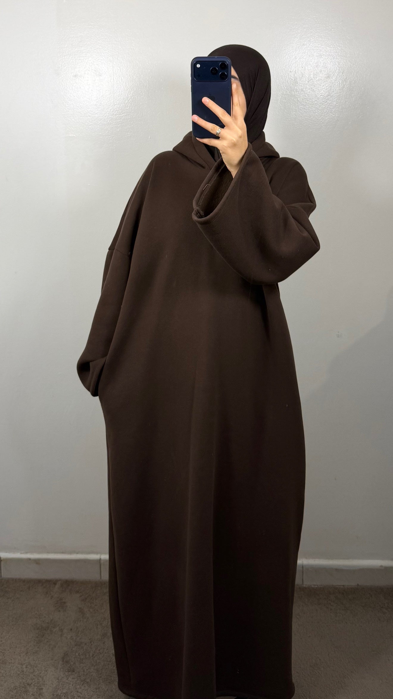 ROBE SWEAT AMIRA MARRON