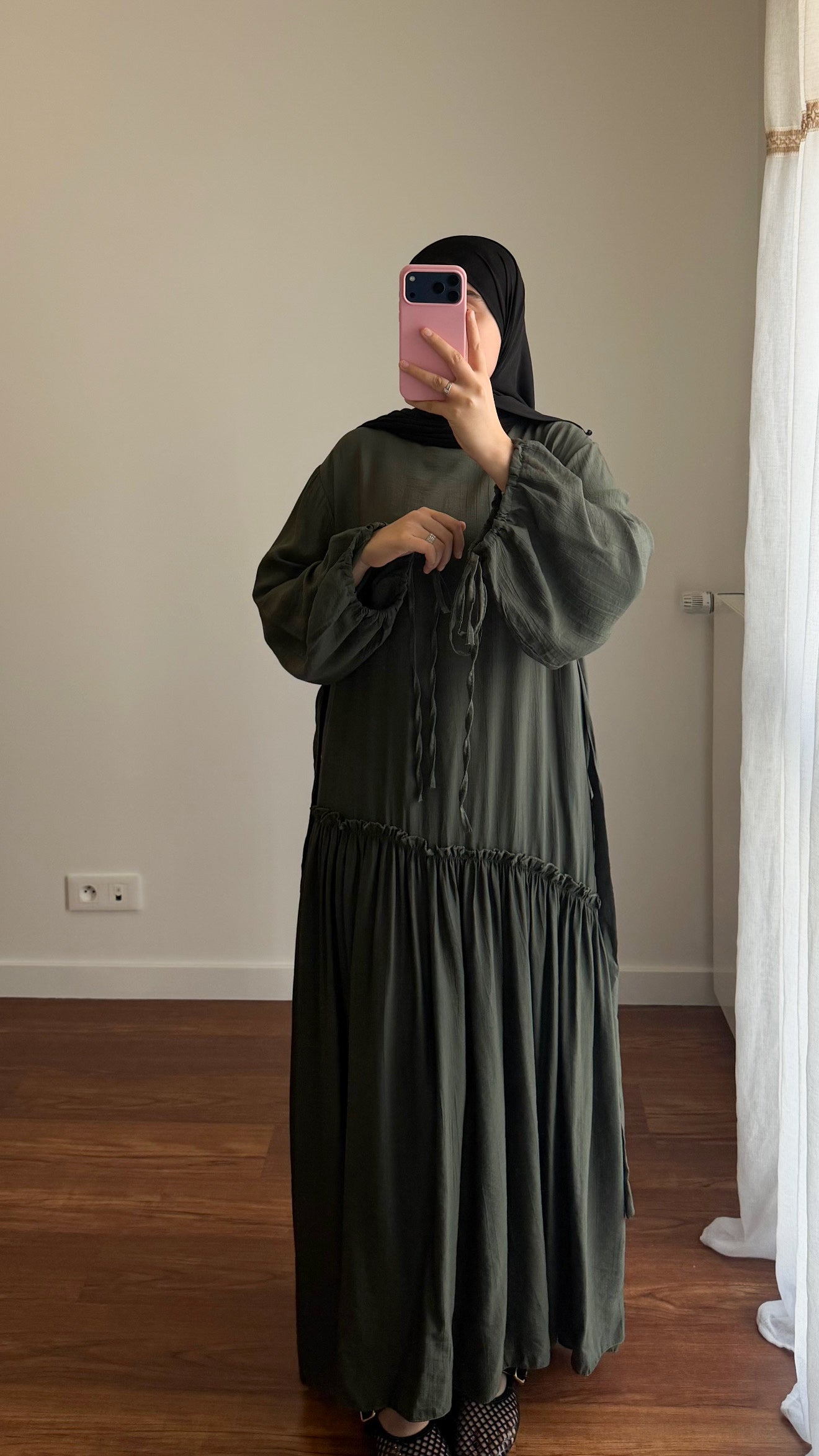 ROBE AYRA VERT KAKI FONCÉ