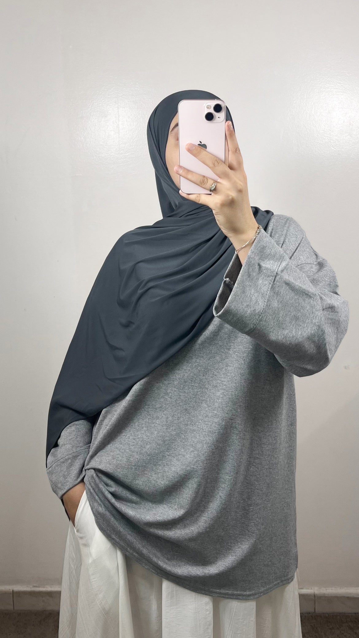 T-SHIRT COTON GRIS