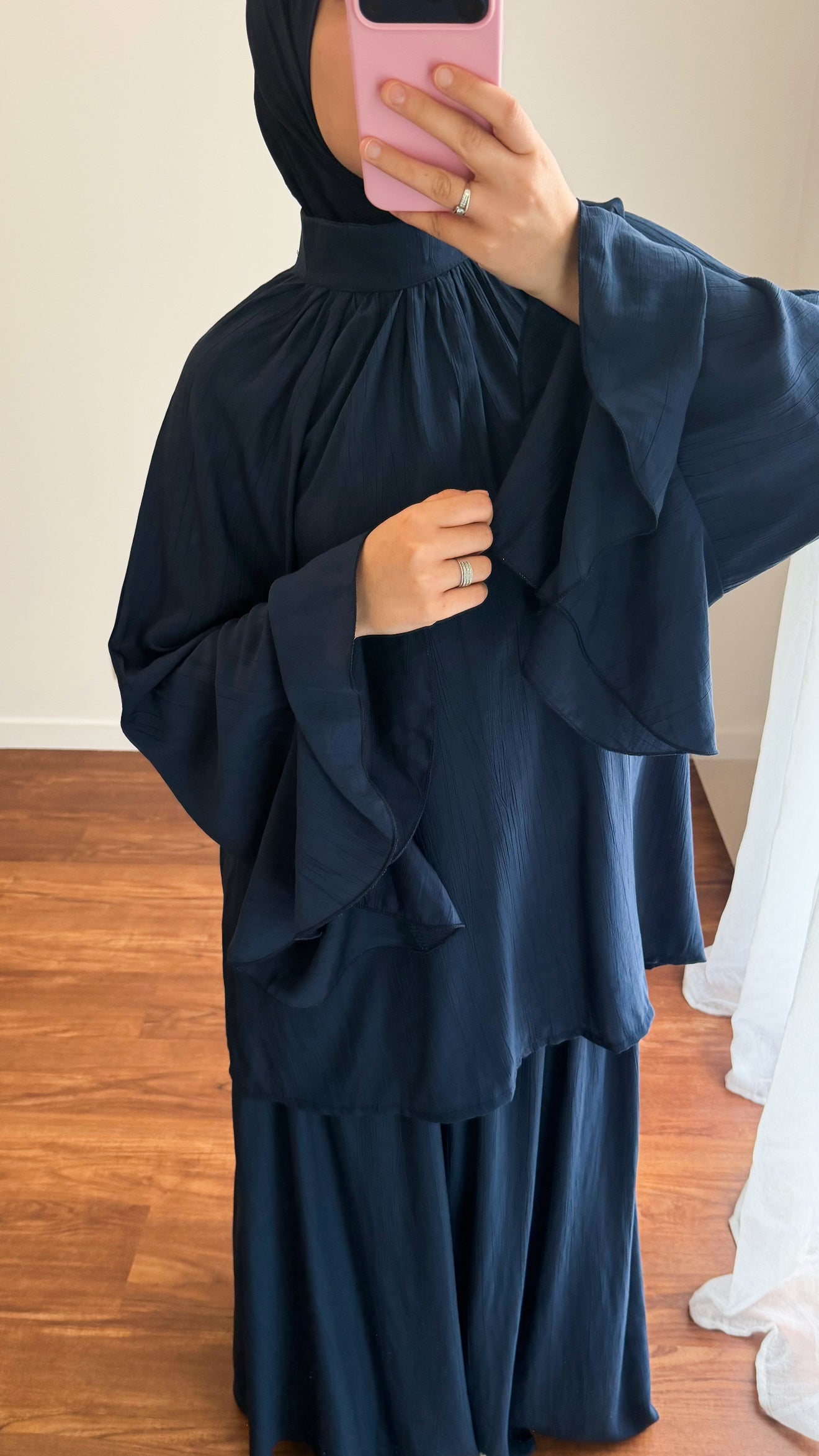 ENSEMBLE JUPE NUSSAYBAH BLEU MARINE