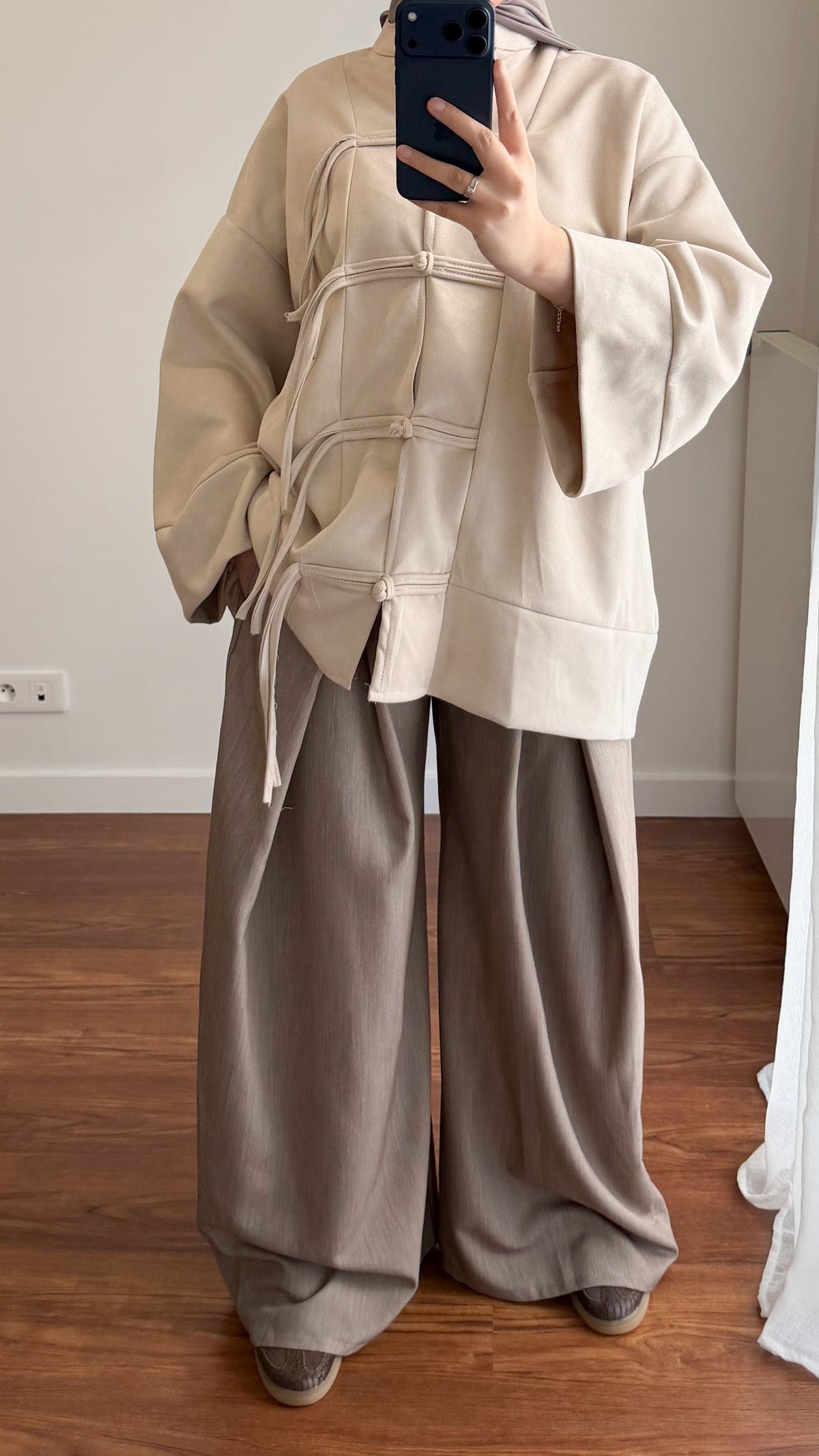 PANTALON BAGGY TAUPE