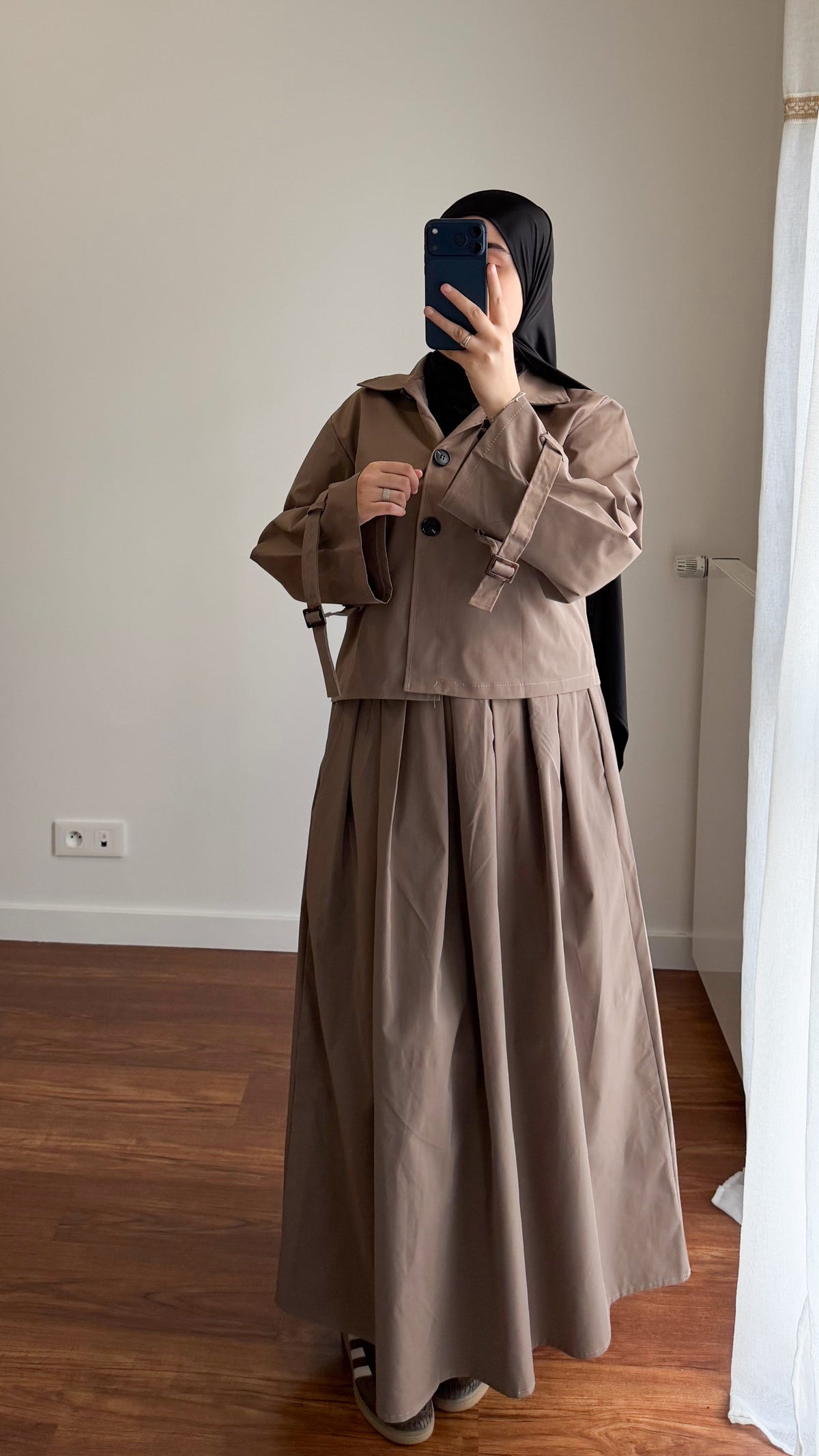 ENSEMBLE TRENCH TAUPE