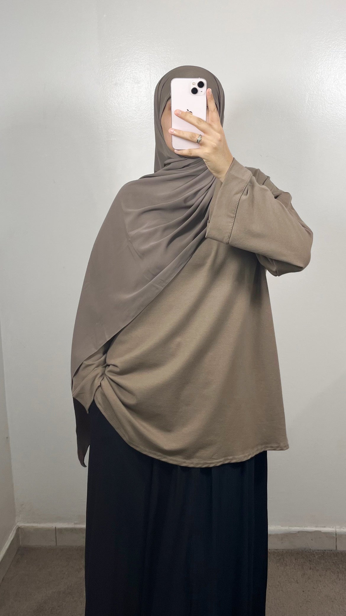 T-SHIRT COTON TAUPE
