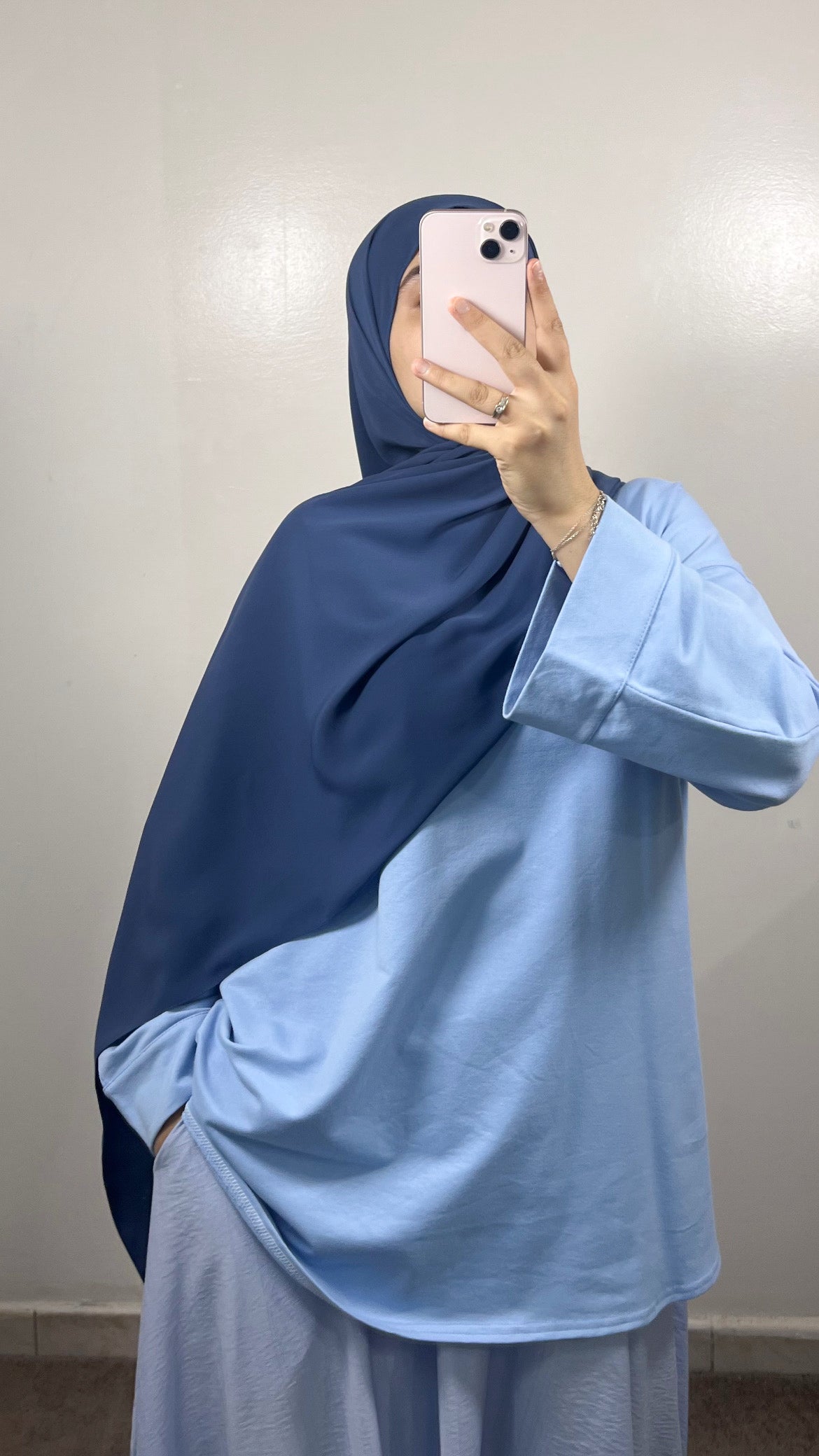 T-SHIRT COTON BLEU CIEL