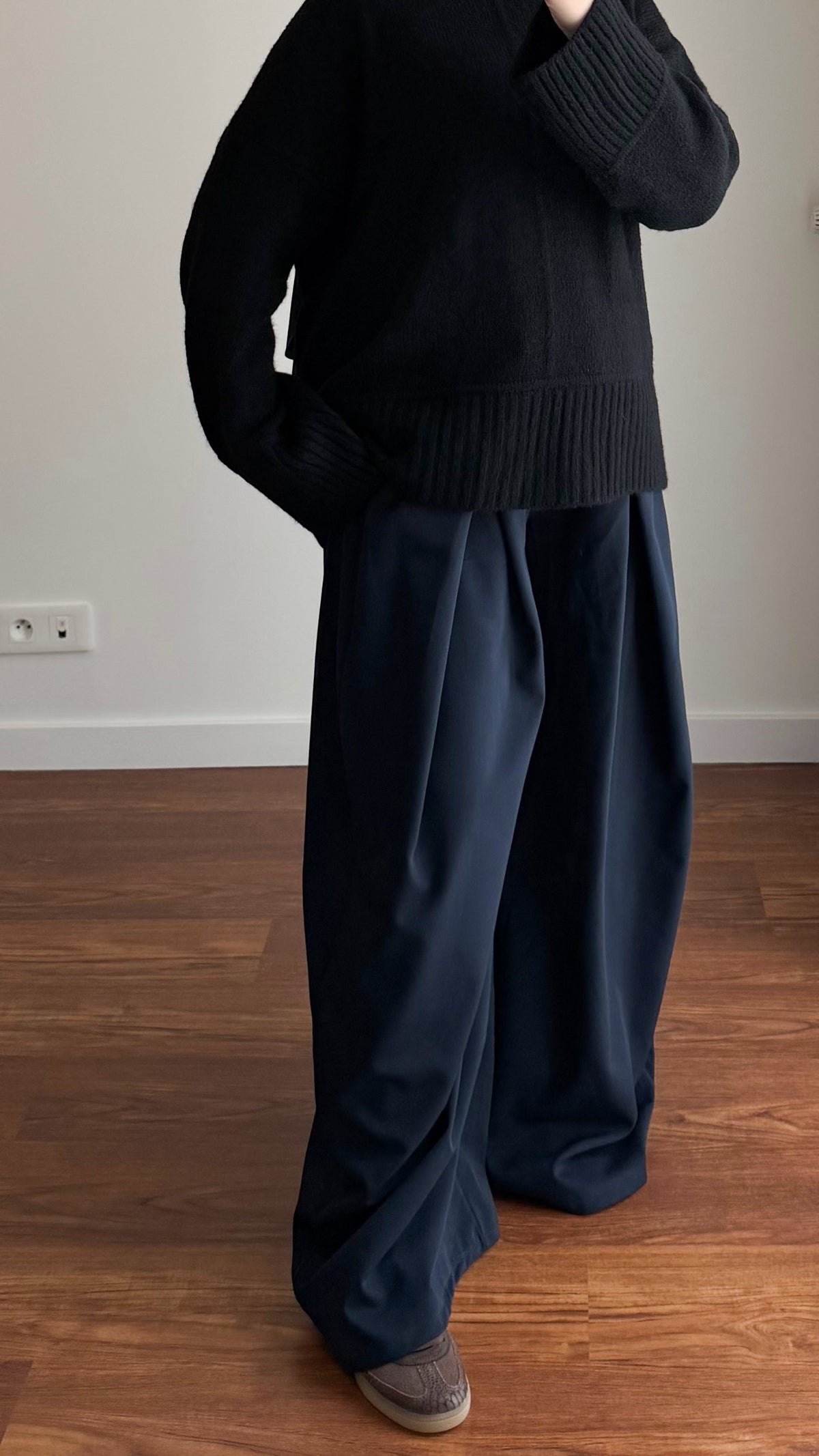 PANTALON BAGGY BLEU MARINE