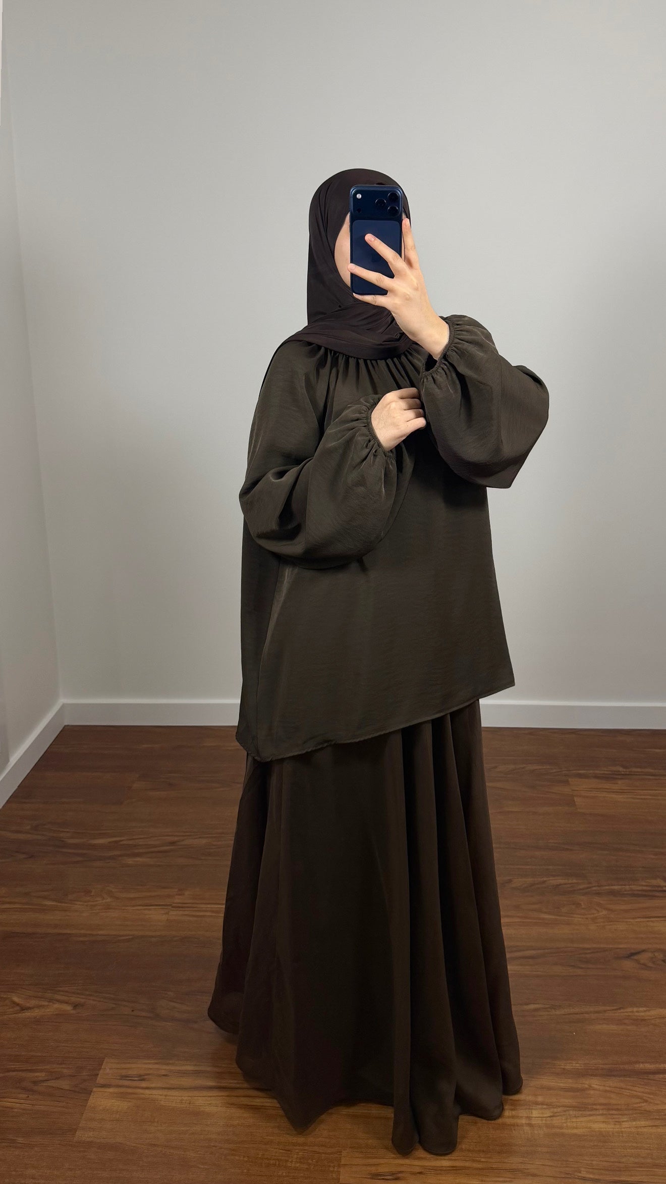 ENSEMBLE JUPE ZEYNEB MARRON