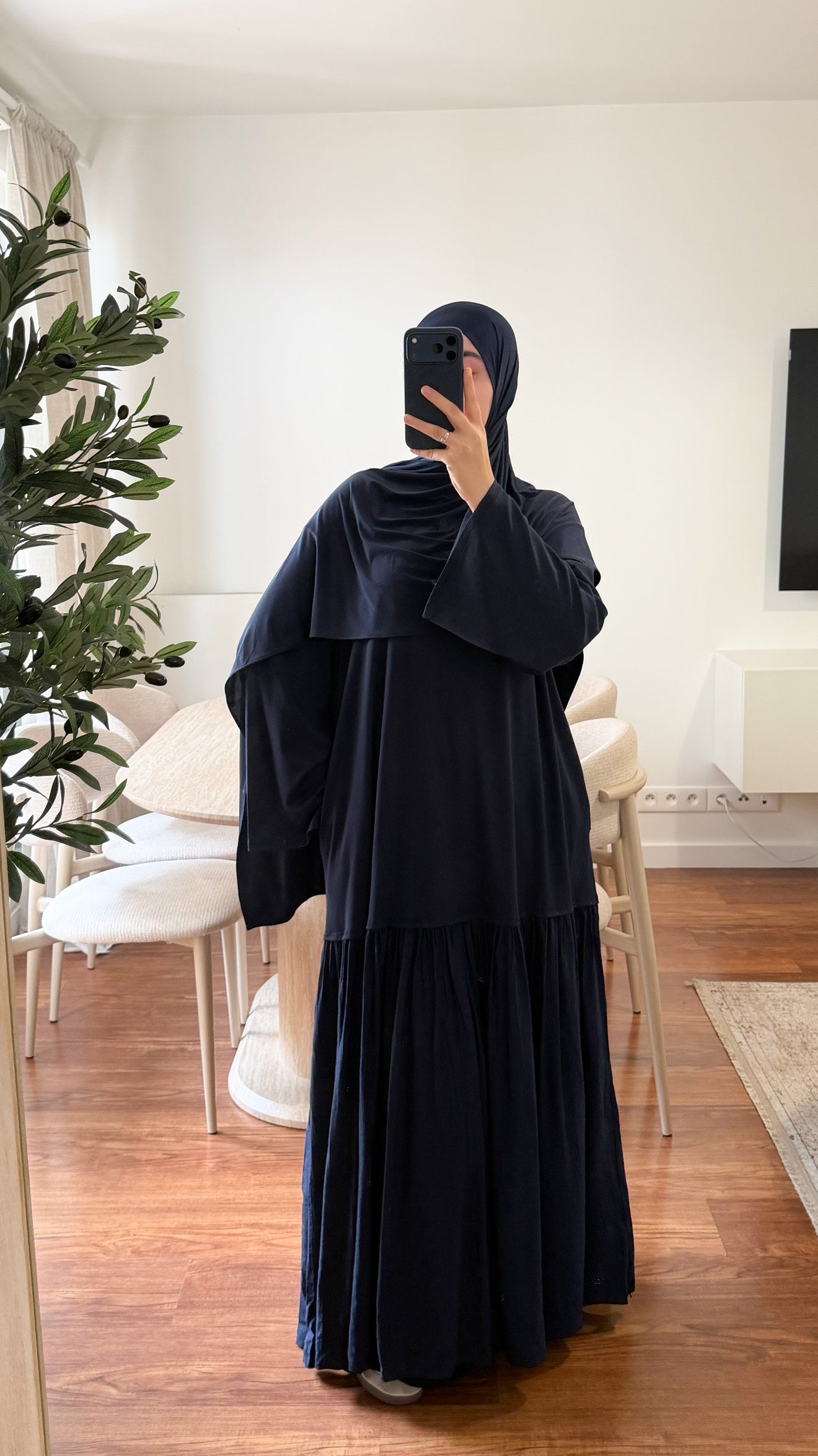 ROBE T-SHIRT BLEU MARINE