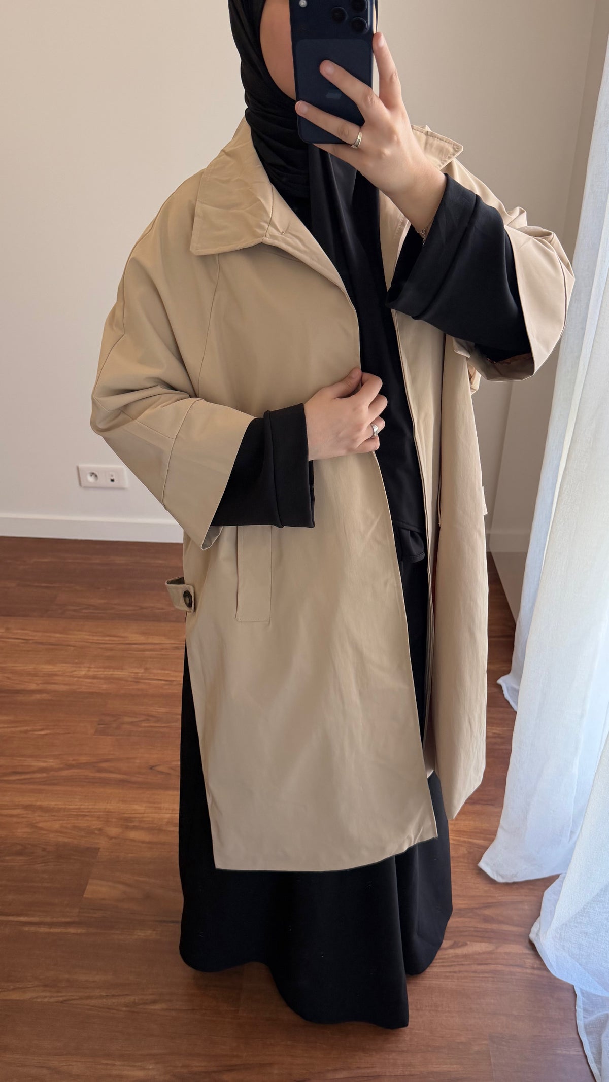 TRENCH OUVERT BEIGE