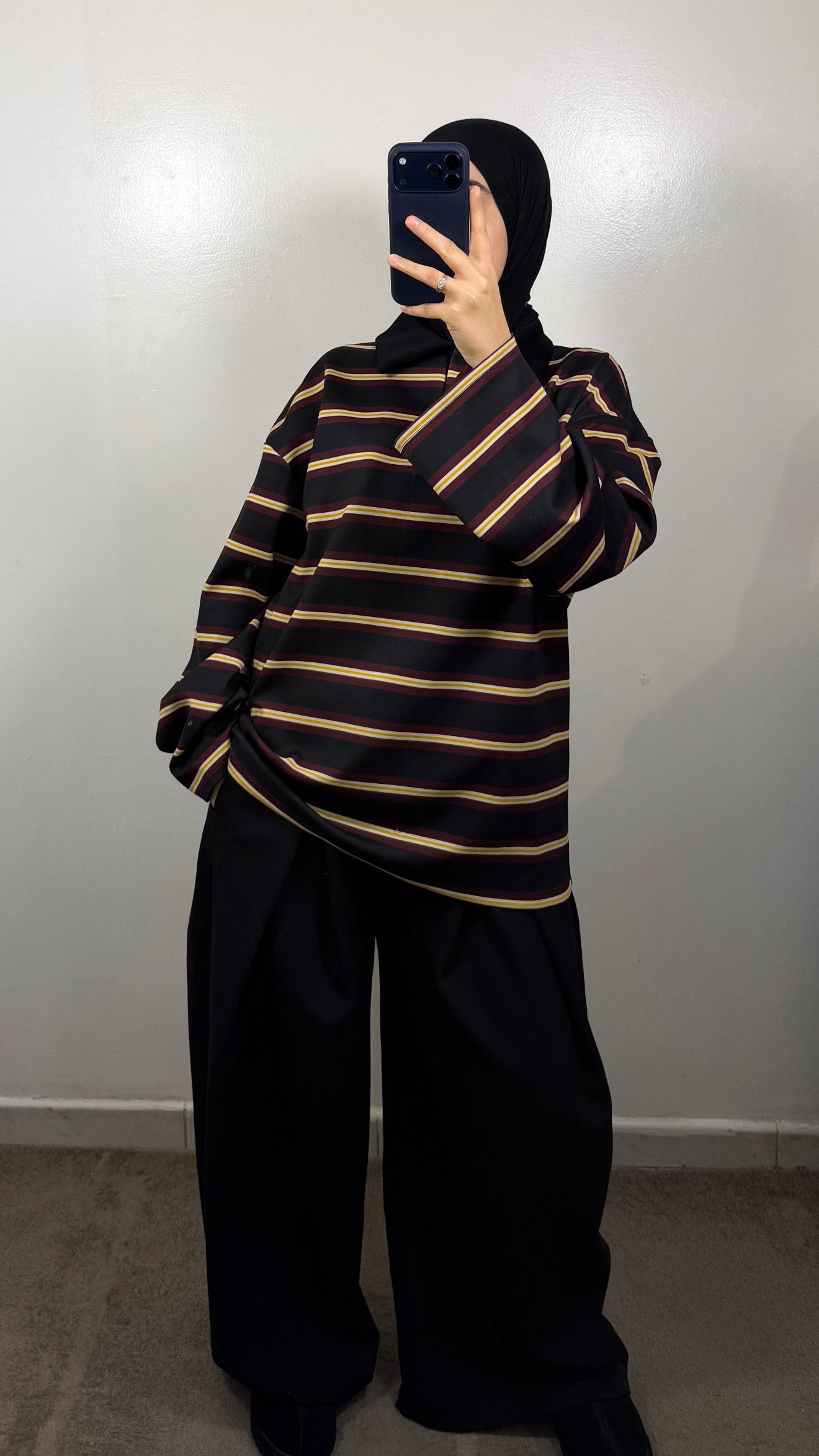 PANTALON COUPE BAGGY NOIR