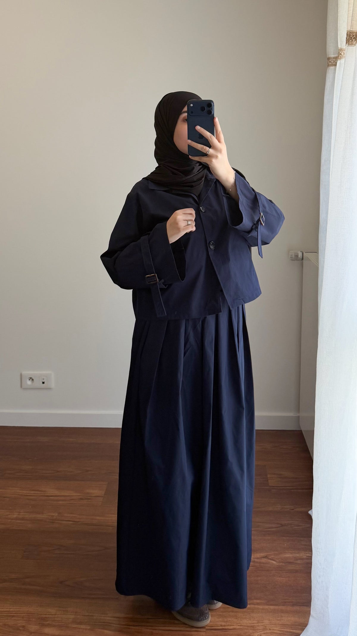 ENSEMBLE TRENCH BLEU MARINE