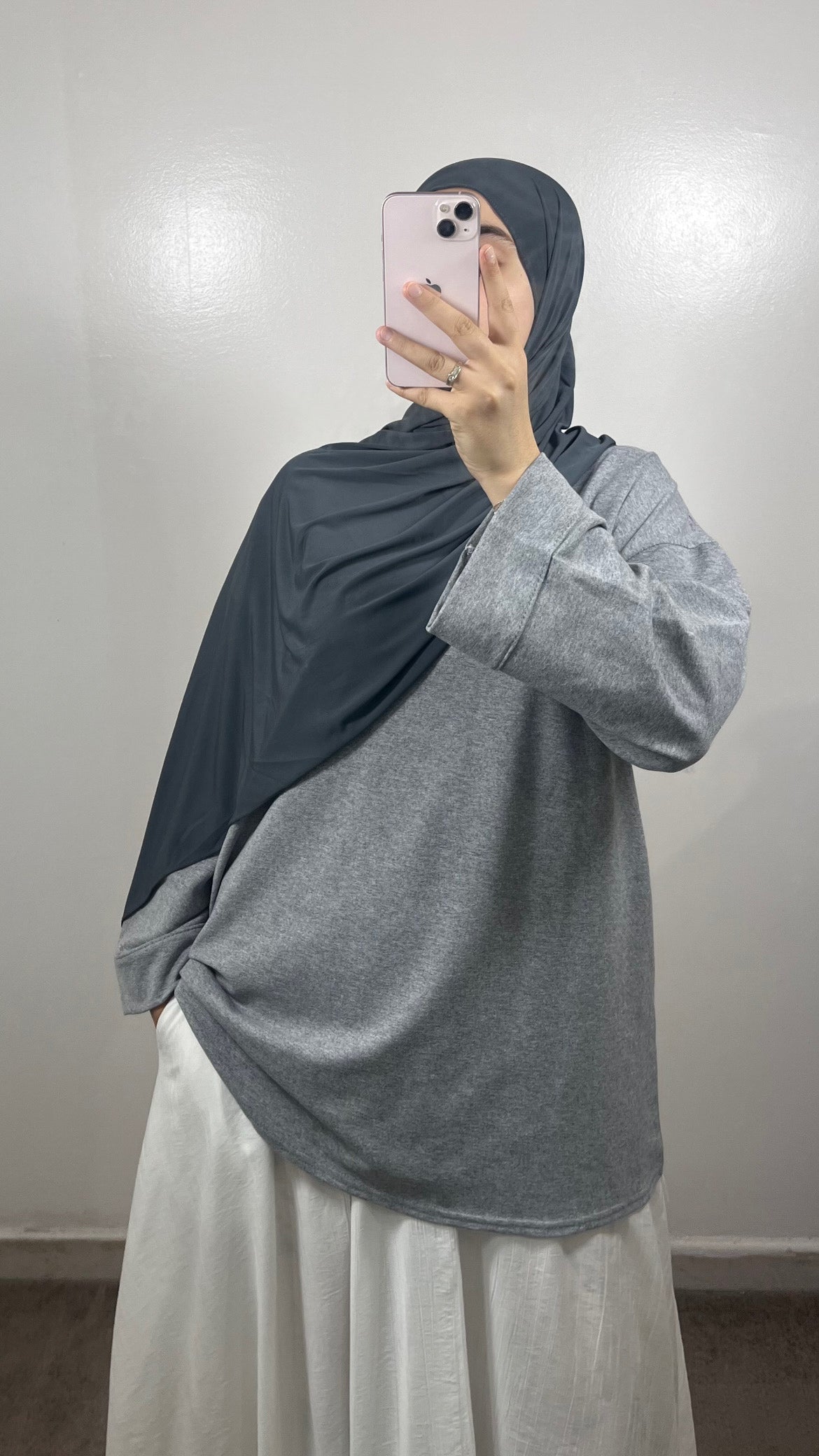 T-SHIRT COTON GRIS