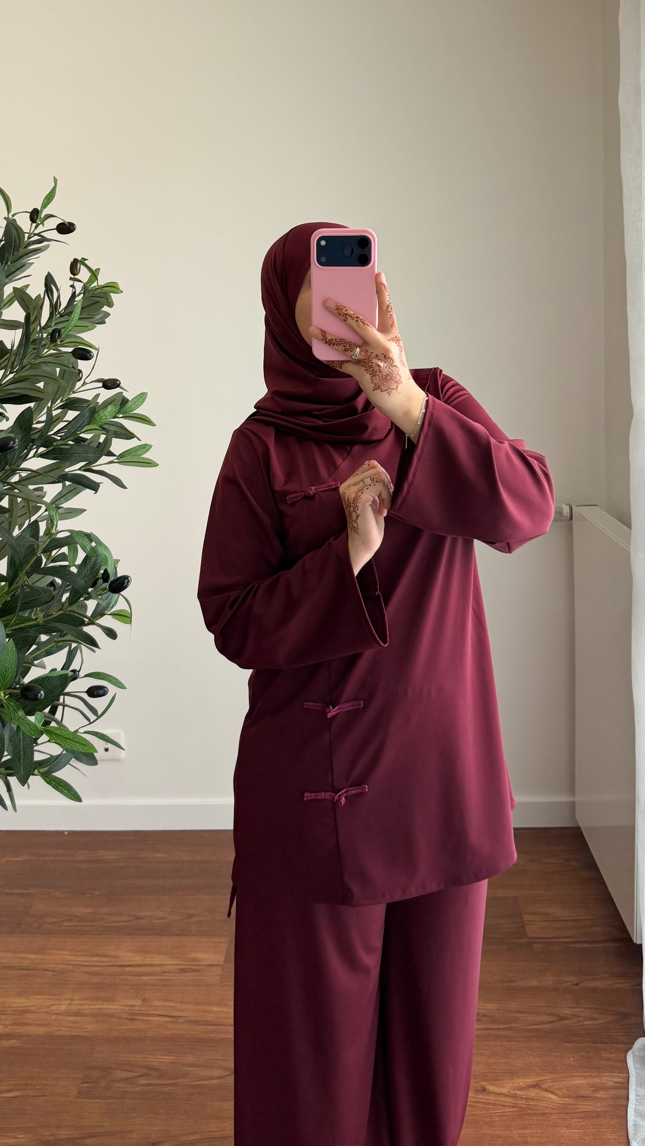 BURKINI TOKYO 3 PIÈCES BORDEAU