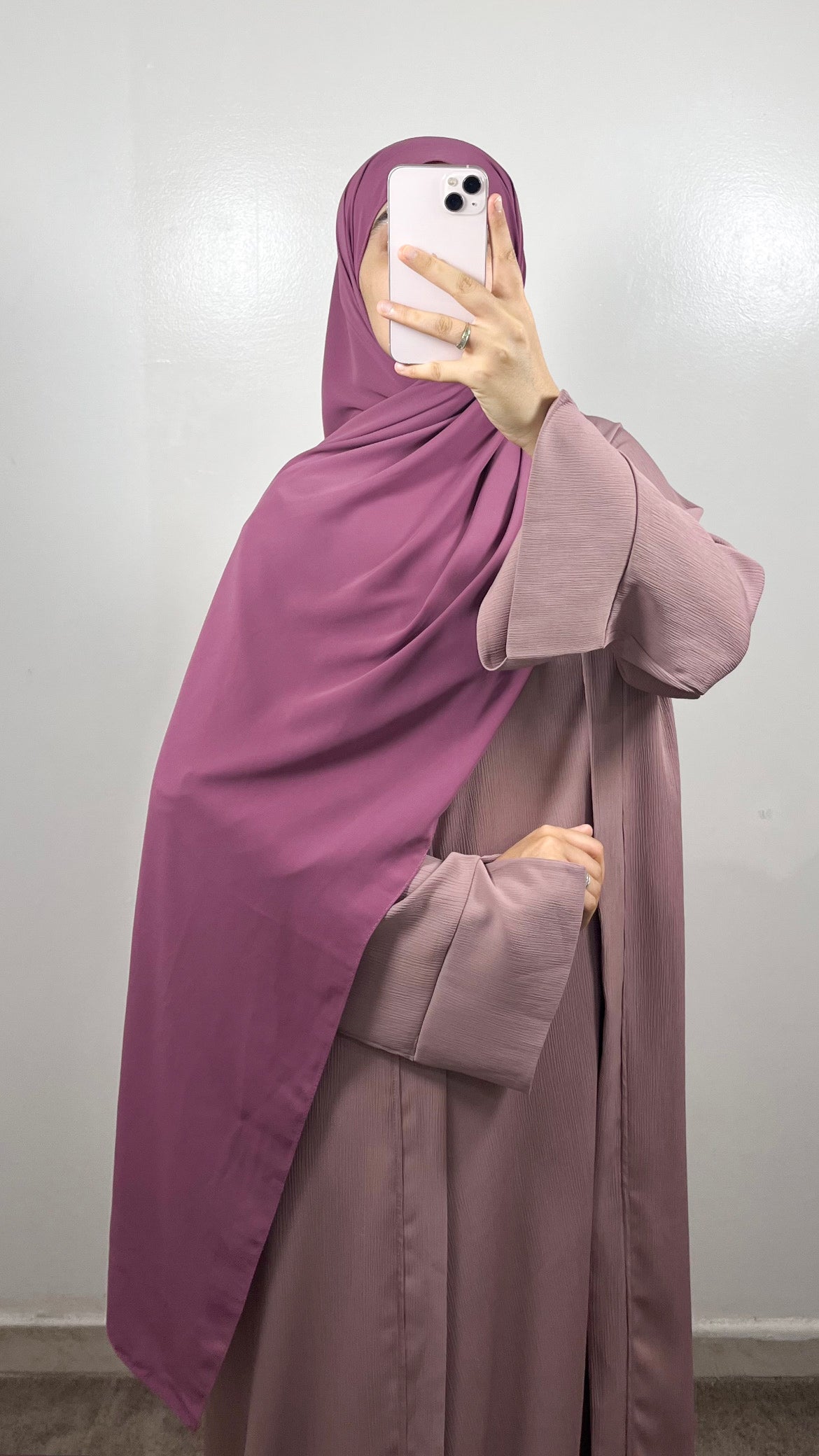 SET AYA KIMONO + SOUS ABAYA VIOLET