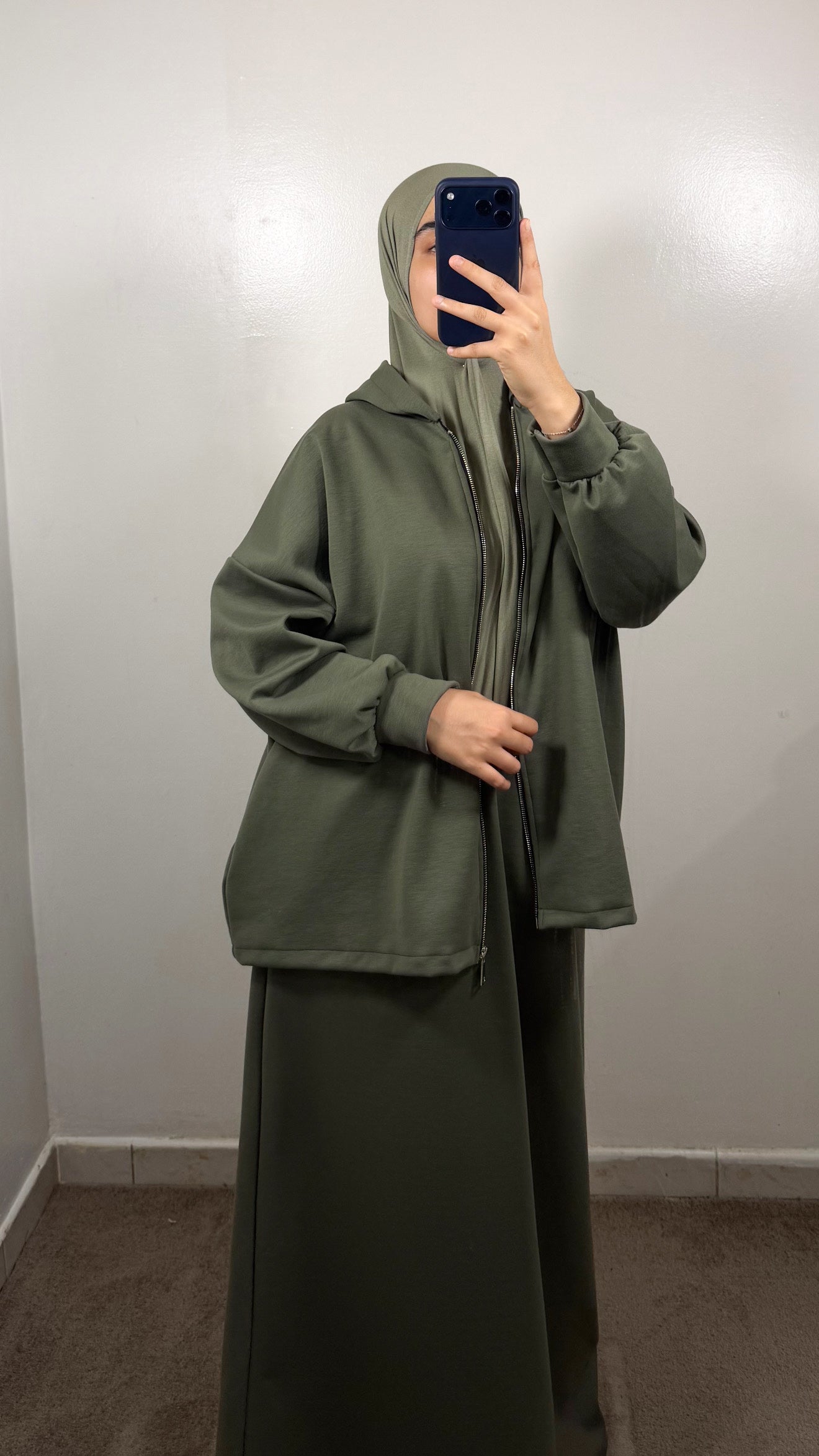 ENSEMBLE JUPE SIA VERT KAKI