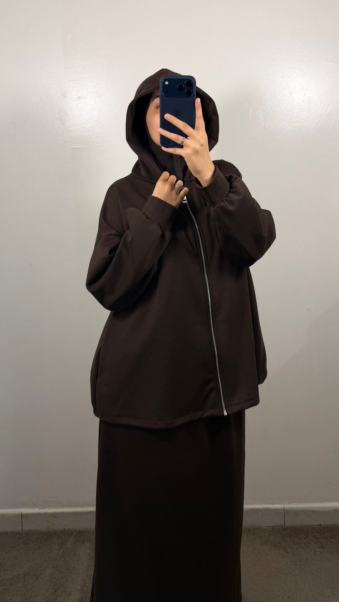 ENSEMBLE JUPE SIA MARRON