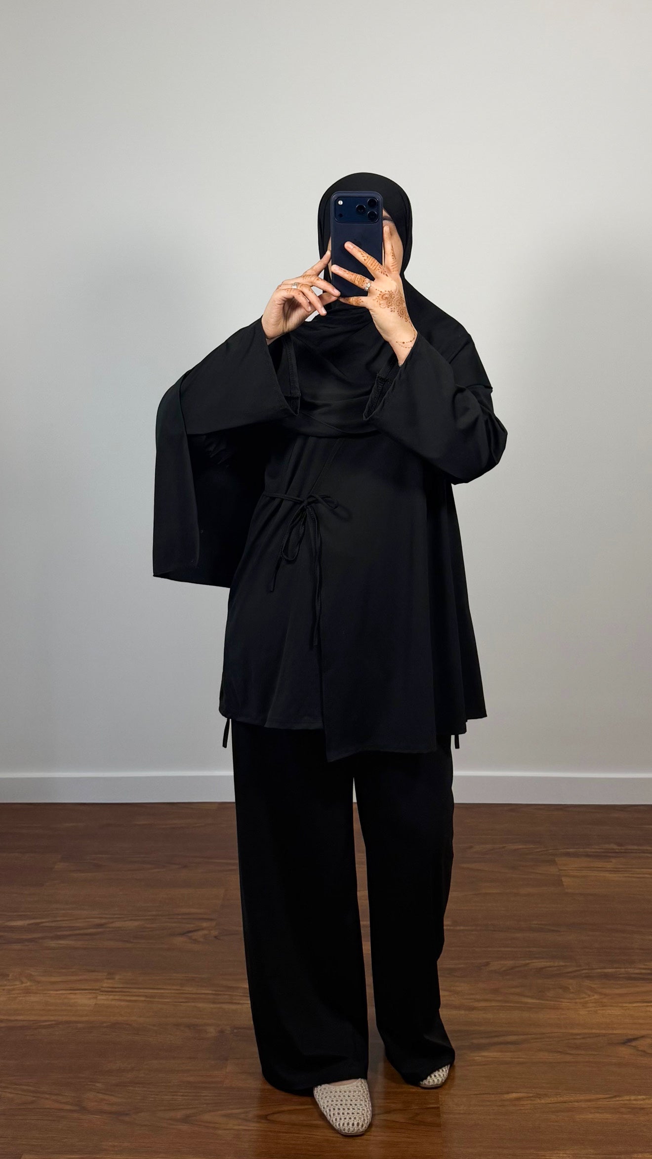 BURKINI FARAH 3 PIÈCES À NOUER NOIR