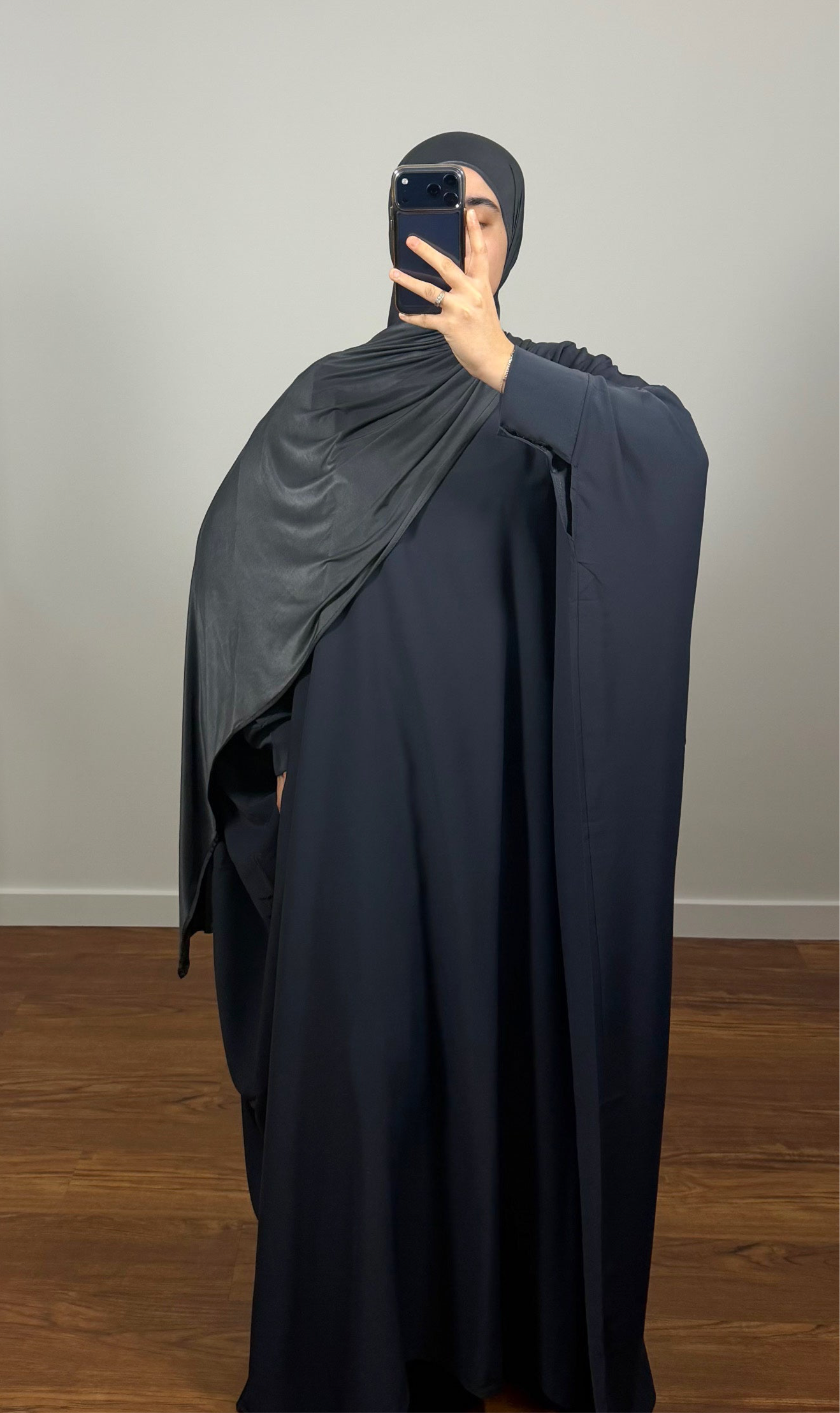 ABAYA FARASHA GRIS ANTHRACITE