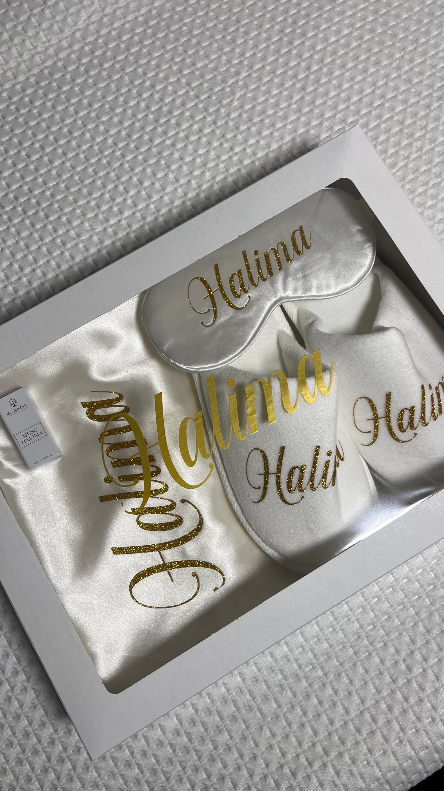 BRIDE BOX PEIGNOIR MANCHES PLUME BLANC