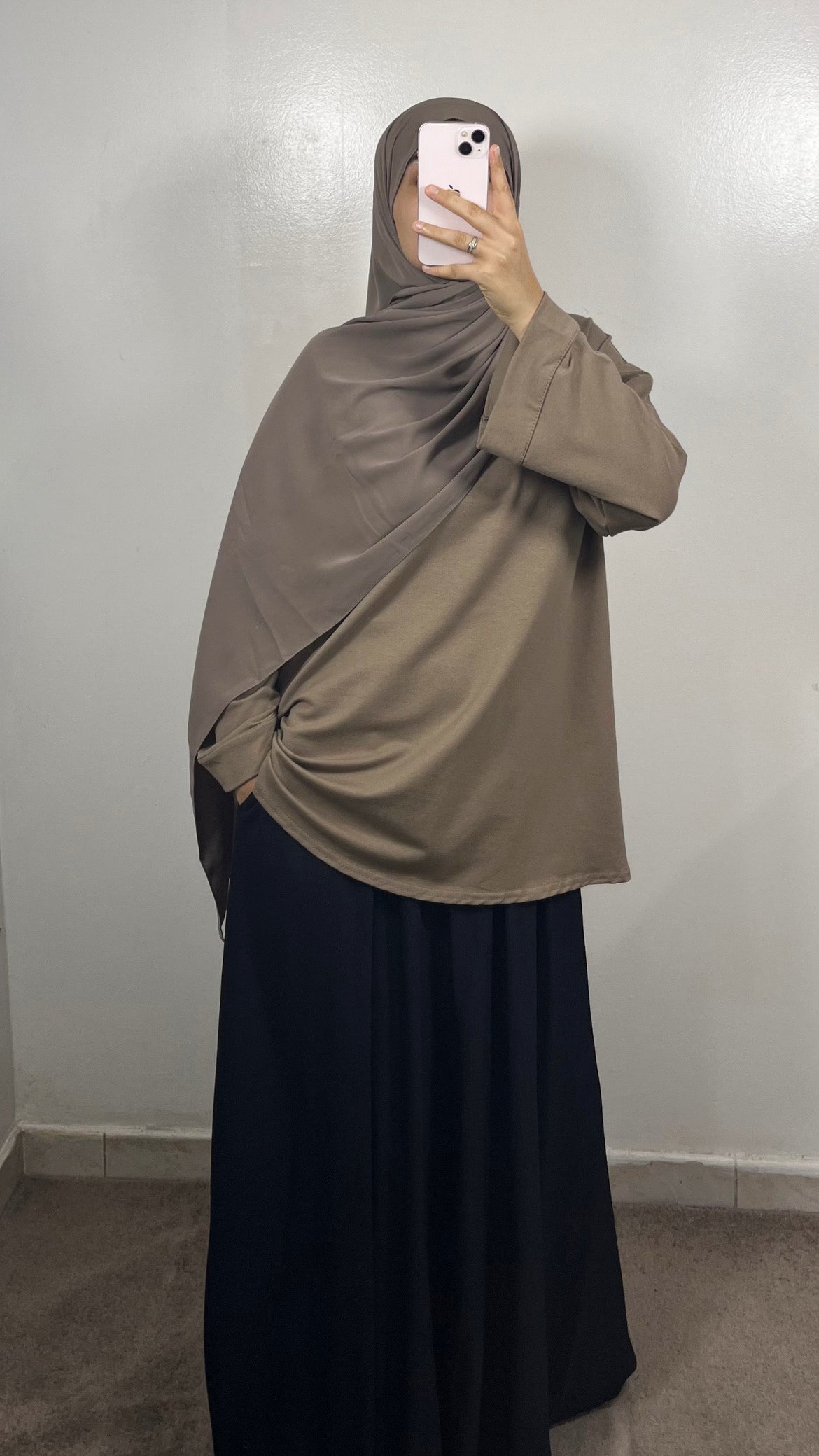 T-SHIRT COTON TAUPE