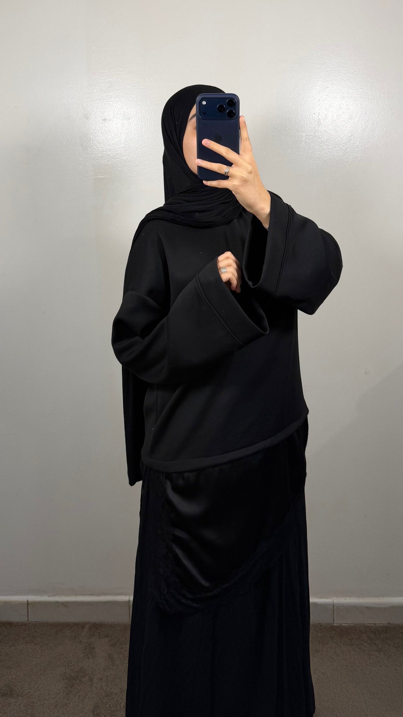 TOP T-SHIRT EPAIS DENTELLE NOIR