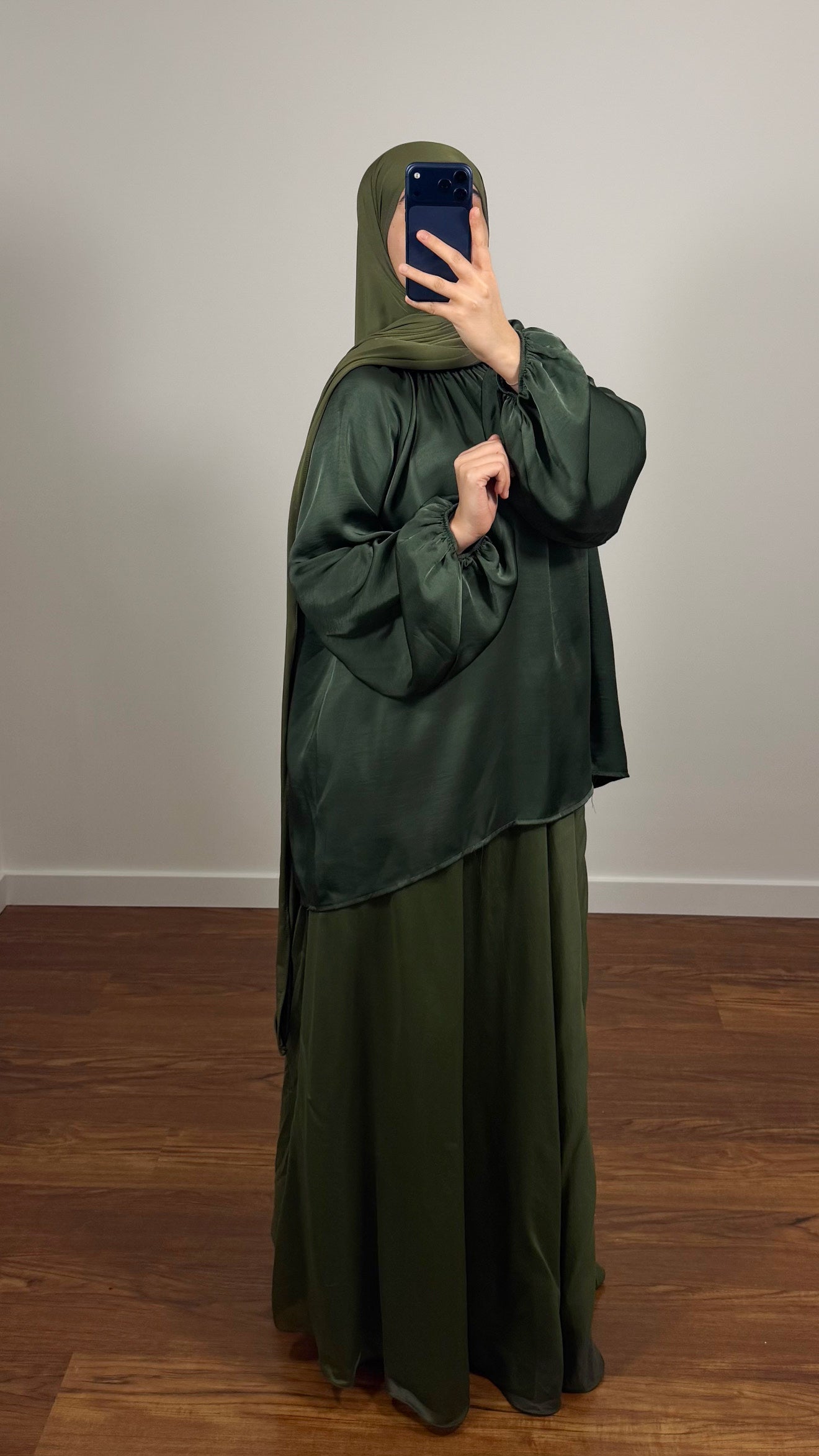 ENSEMBLE JUPE ZEYNEB VERT KAKI