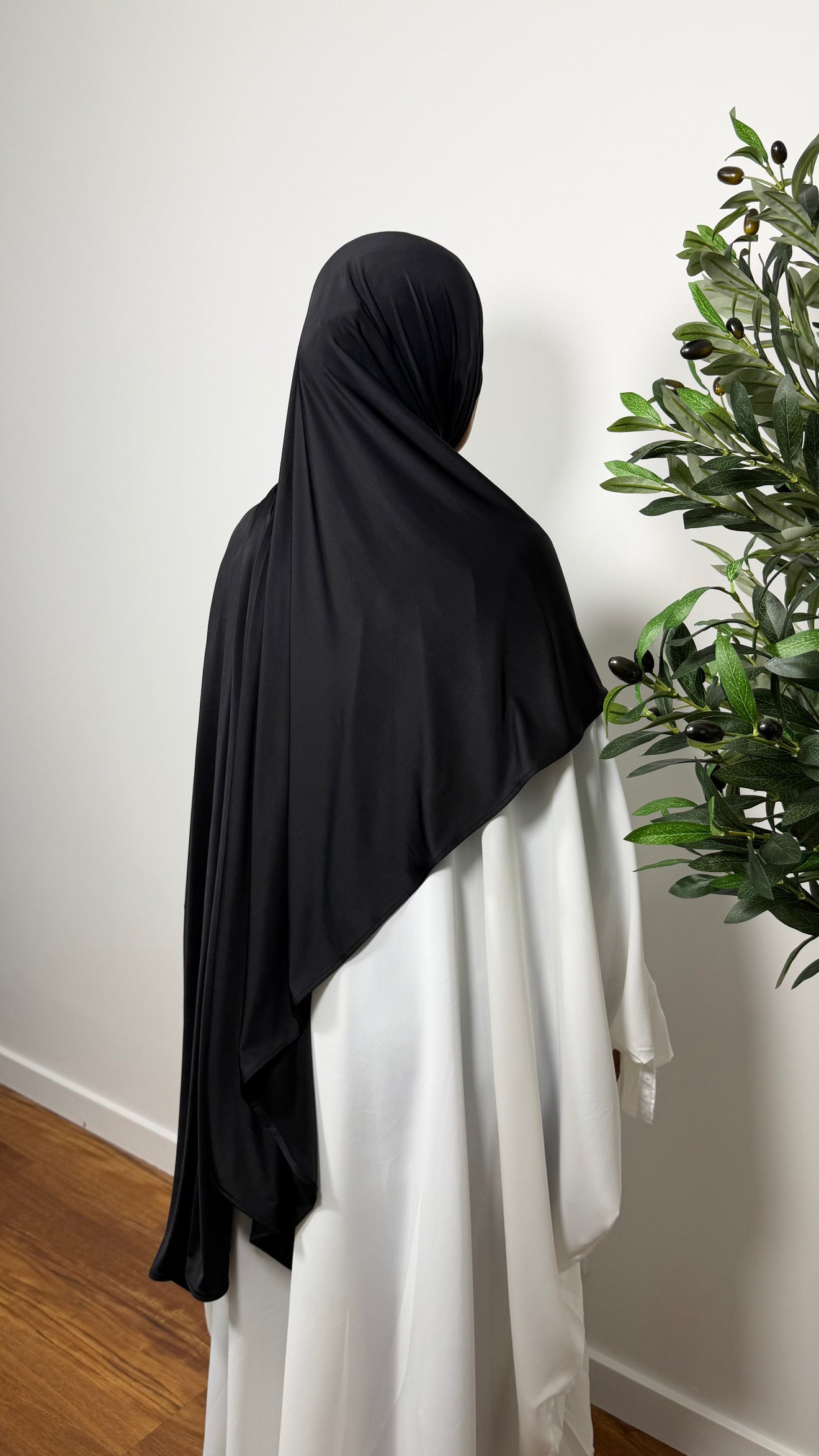 HIJAB JERSEY LIQUID NOIR