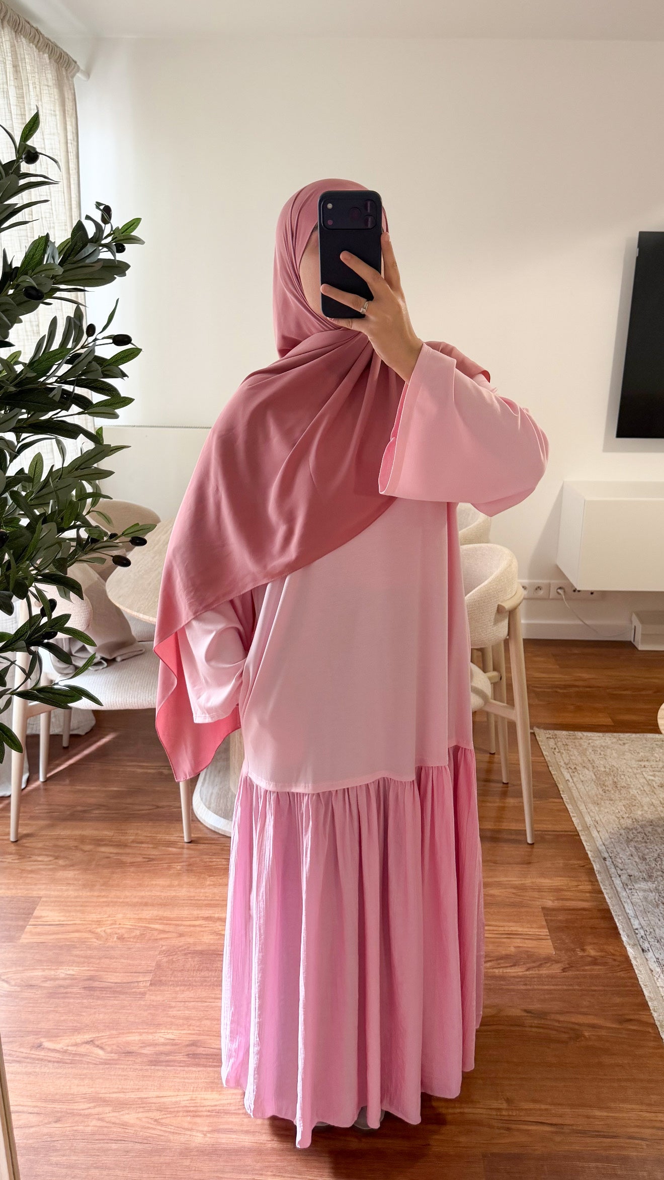 ROBE T-SHIRT ROSE