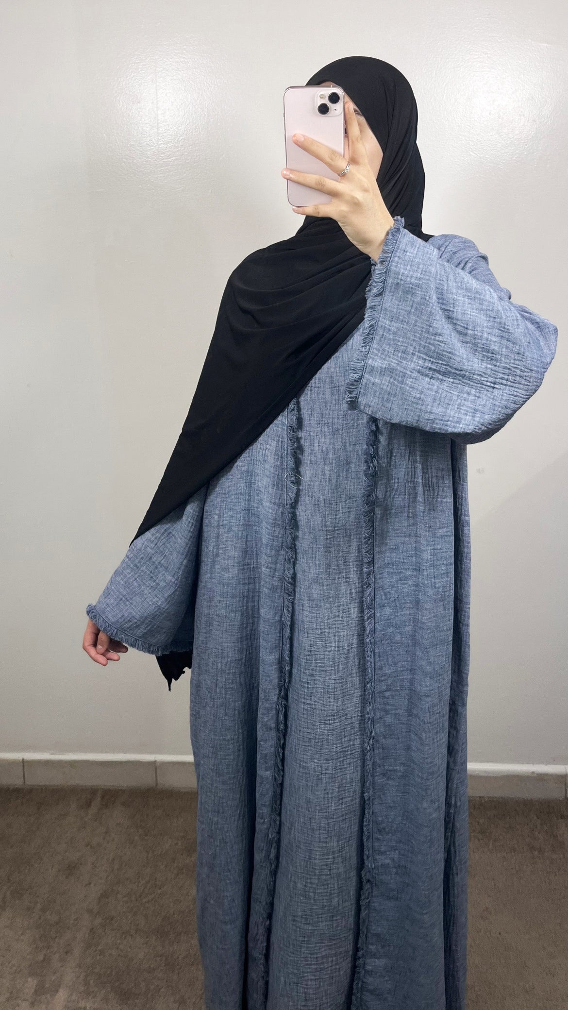 KIMONO + SOUS ABAYA LIYA BLEU