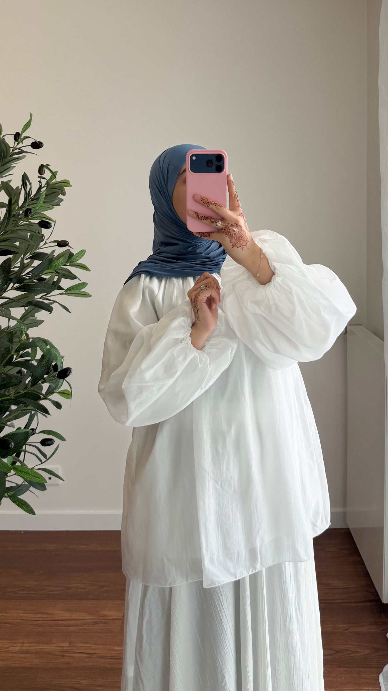 BLOUSE TENCEL BLANCHE
