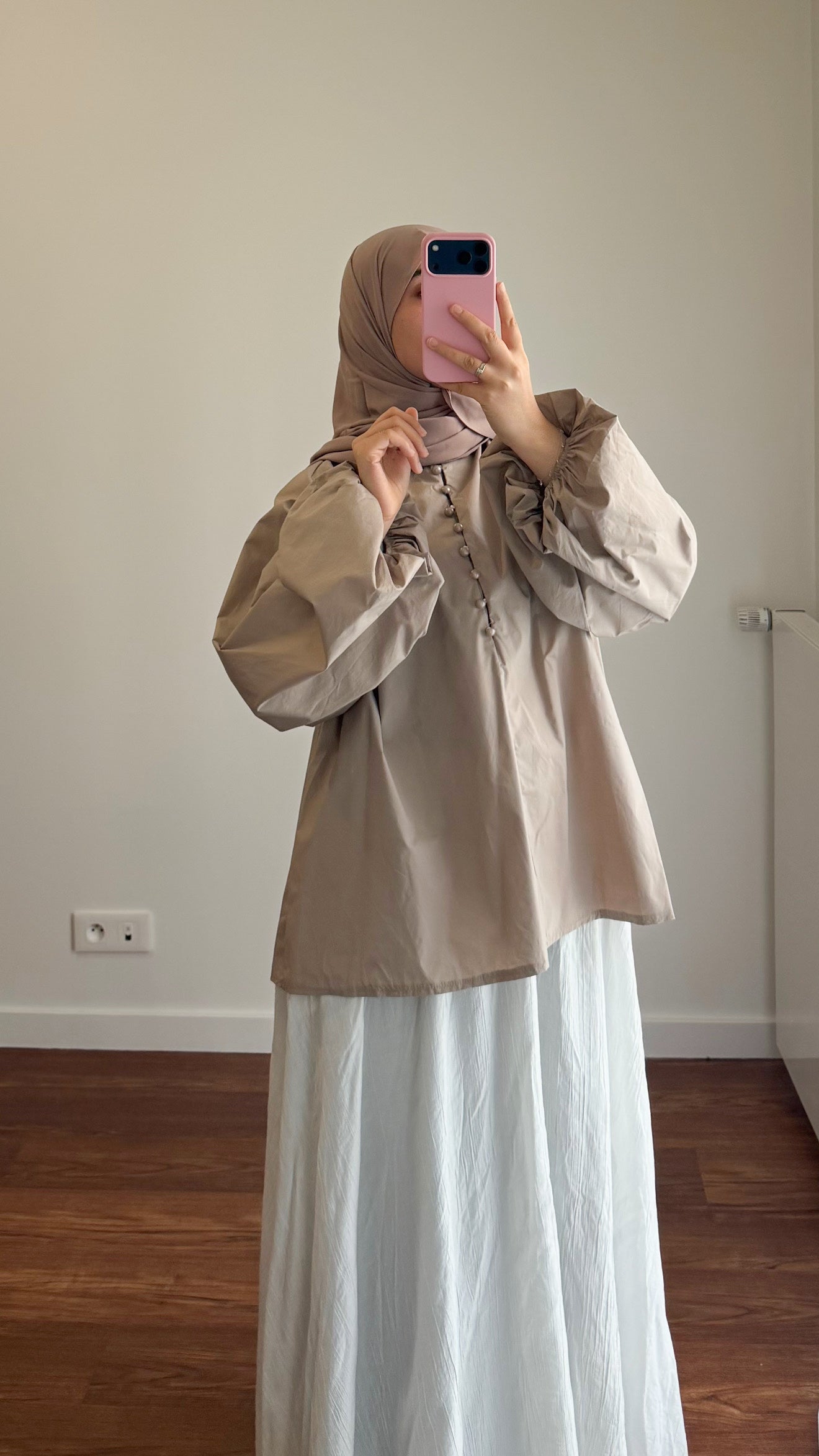 BLOUSE SIYA POPELINE TAUPE
