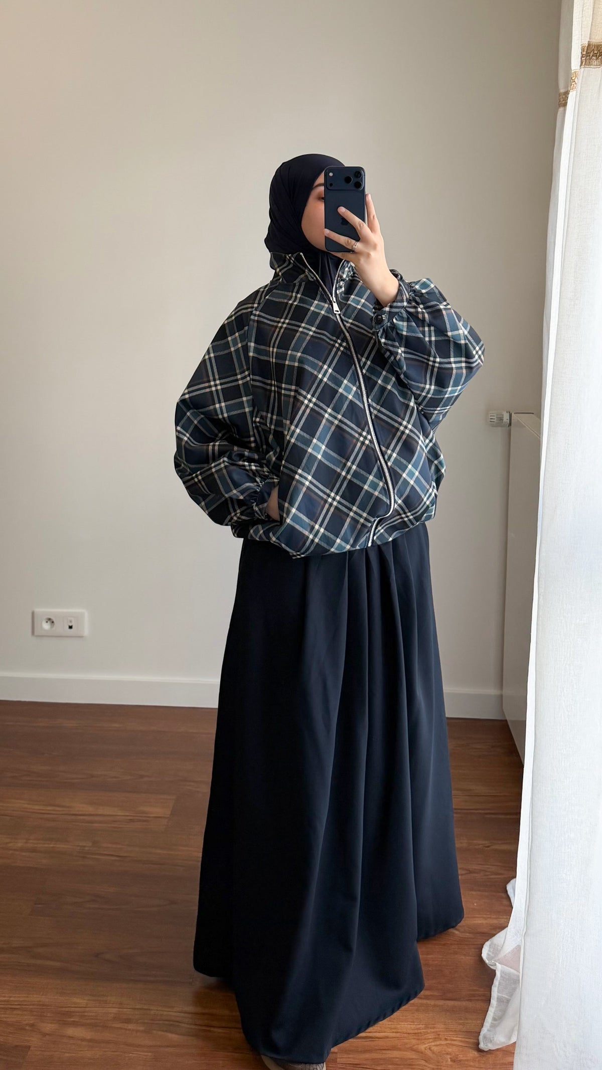 VESTE ZIPPÉE ISRA BLEU MARINE