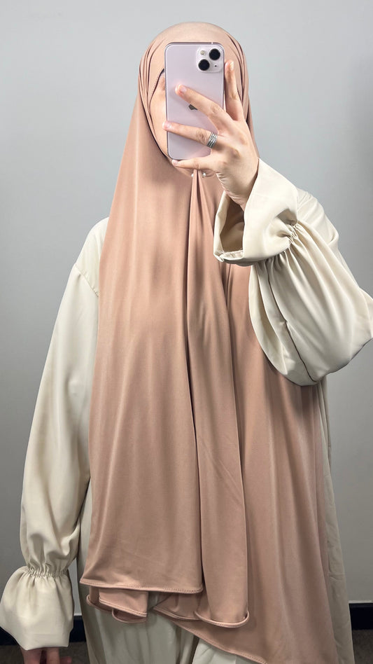 HIJAB JERSEY PREMIUM DE LUXE BEIGE ROSÉ