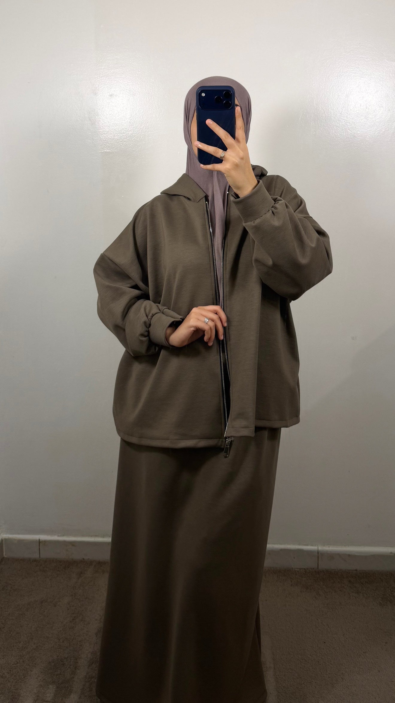 ENSEMBLE JUPE SIA TAUPE