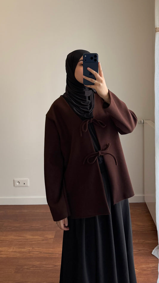 VESTE INAYA MARRON