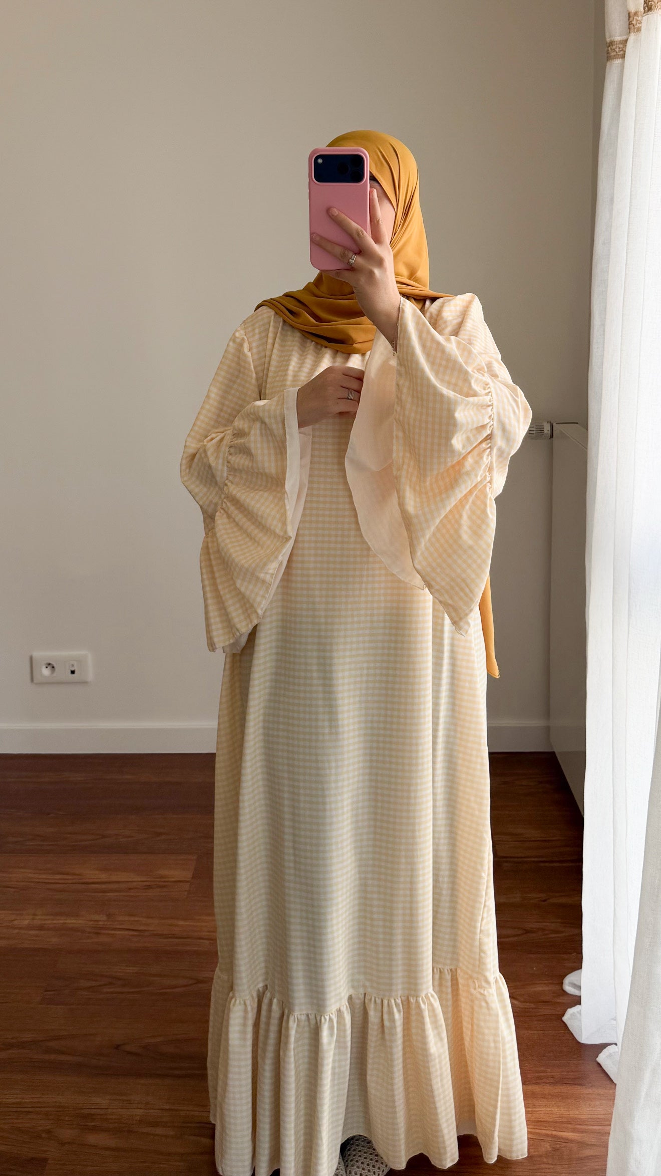 ROBE VICHY 2.0 JAUNE