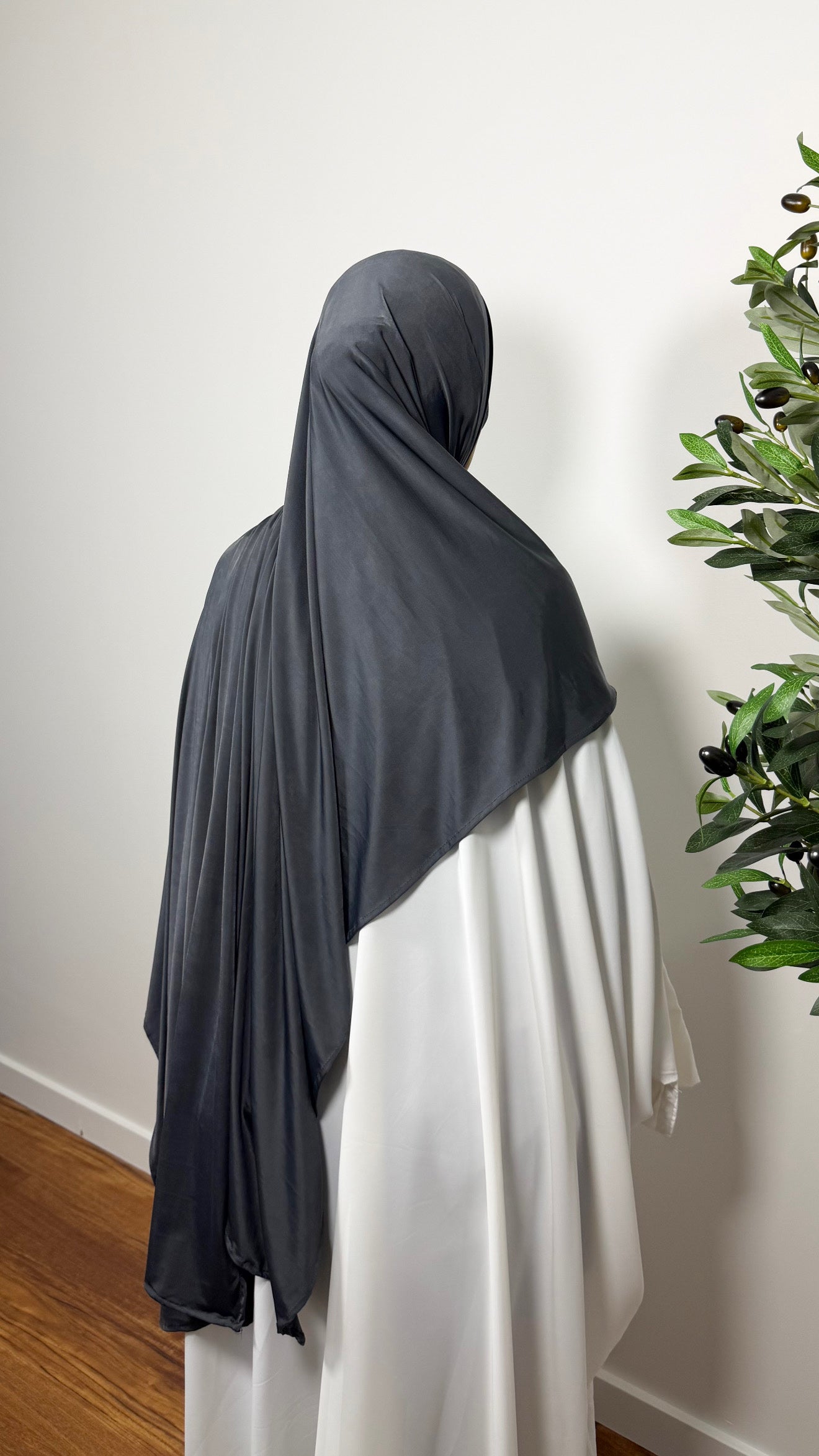HIJAB JERSEY LIQUID GRIS ANTHRACITE