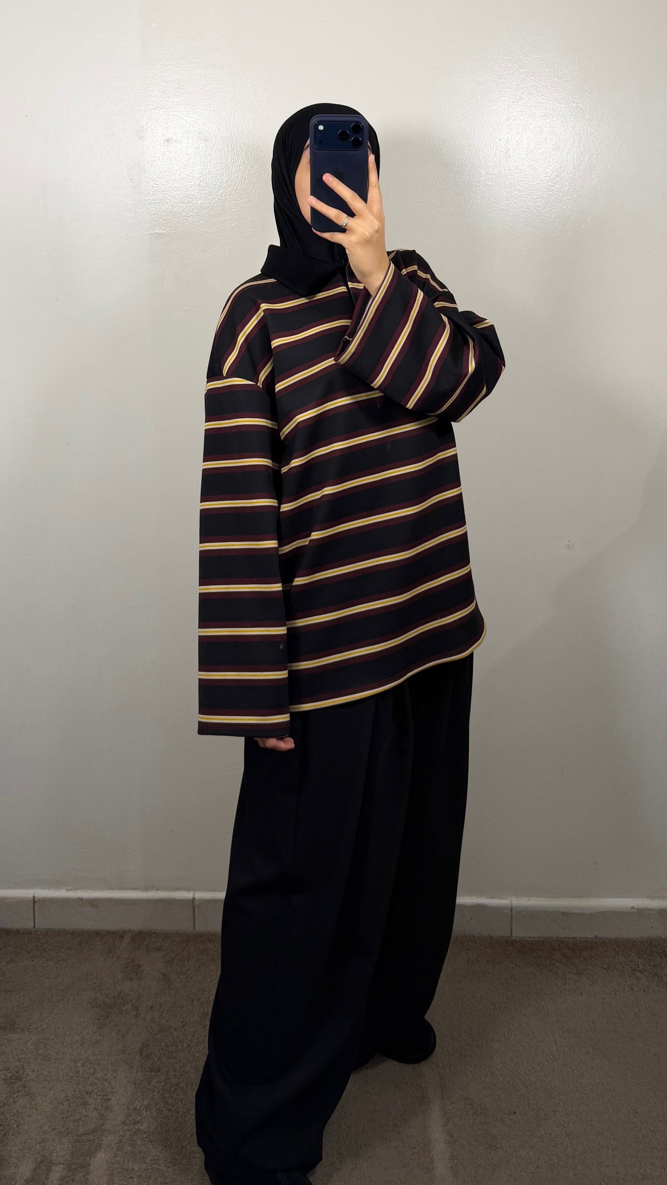 PANTALON COUPE BAGGY NOIR