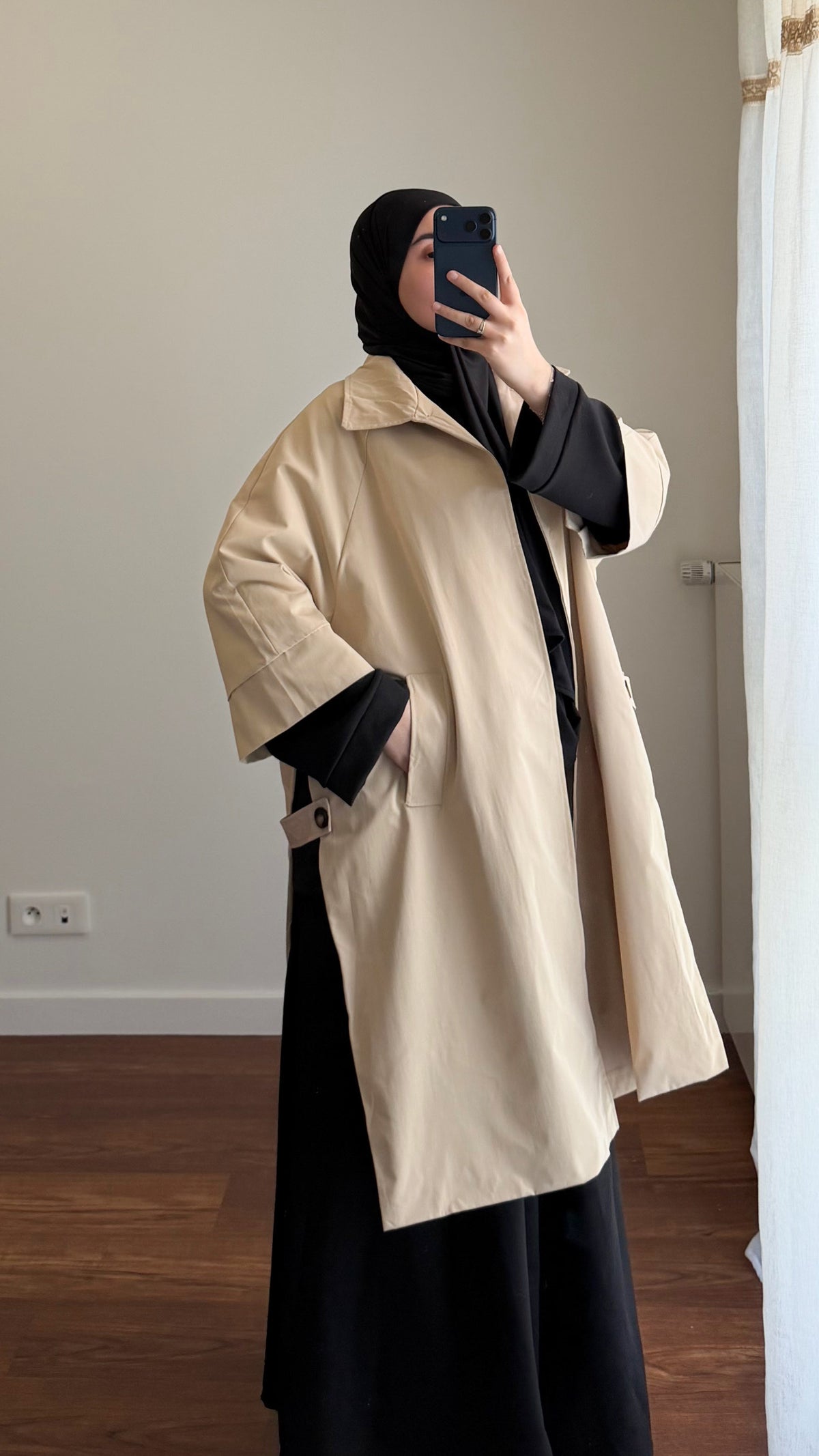 TRENCH OUVERT BEIGE
