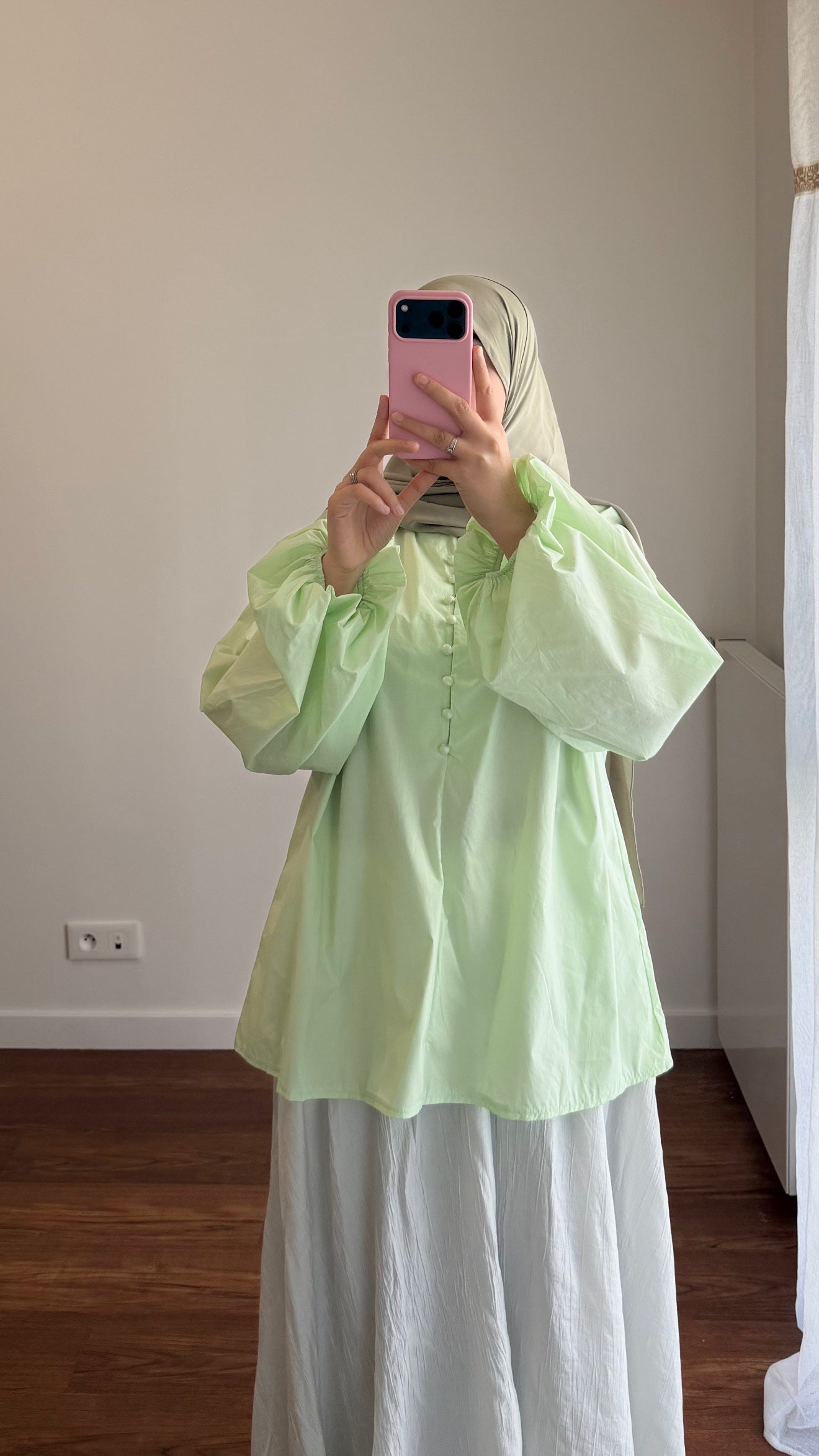 BLOUSE SIYA POPELINE VERT
