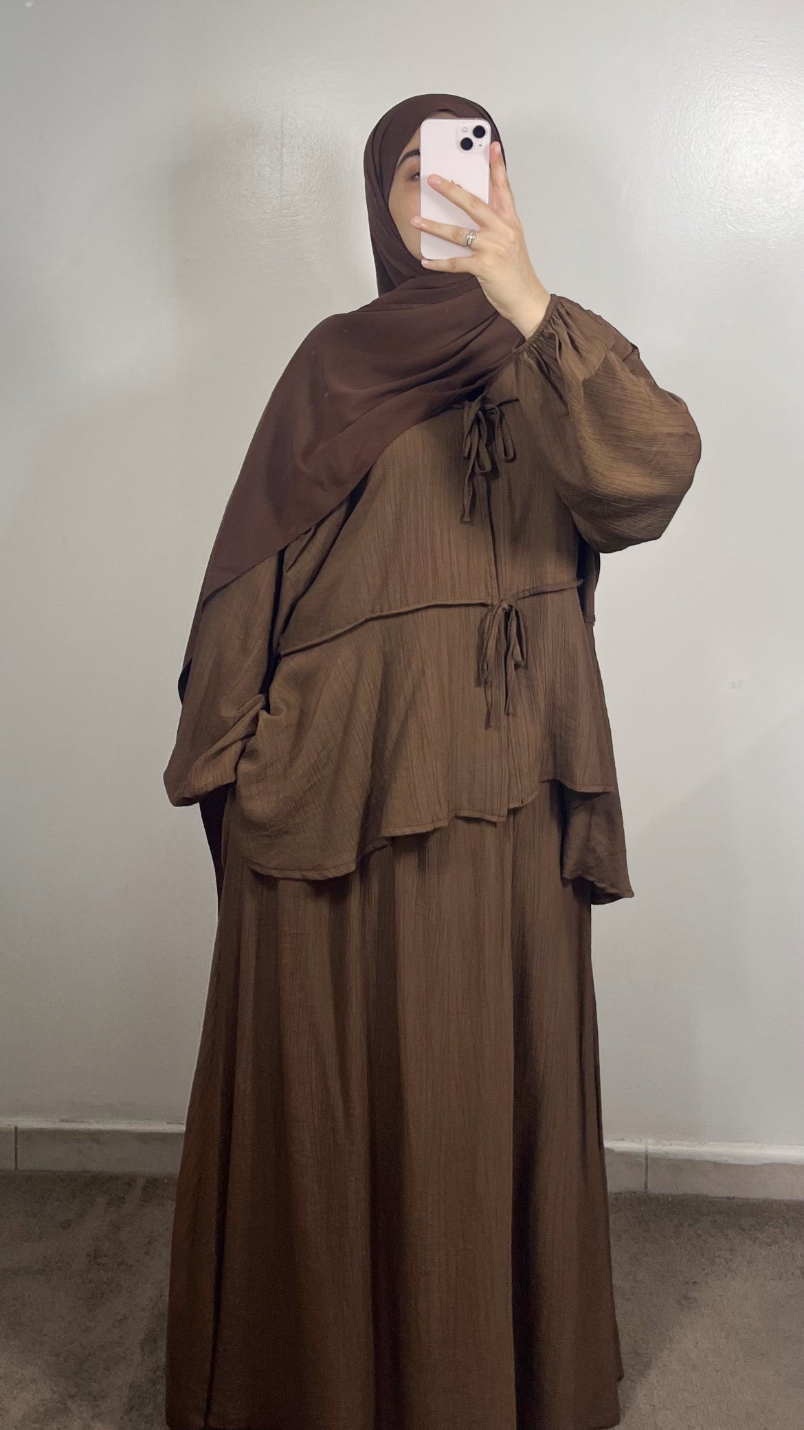 ENSEMBLE JUPE LIYA MARRON