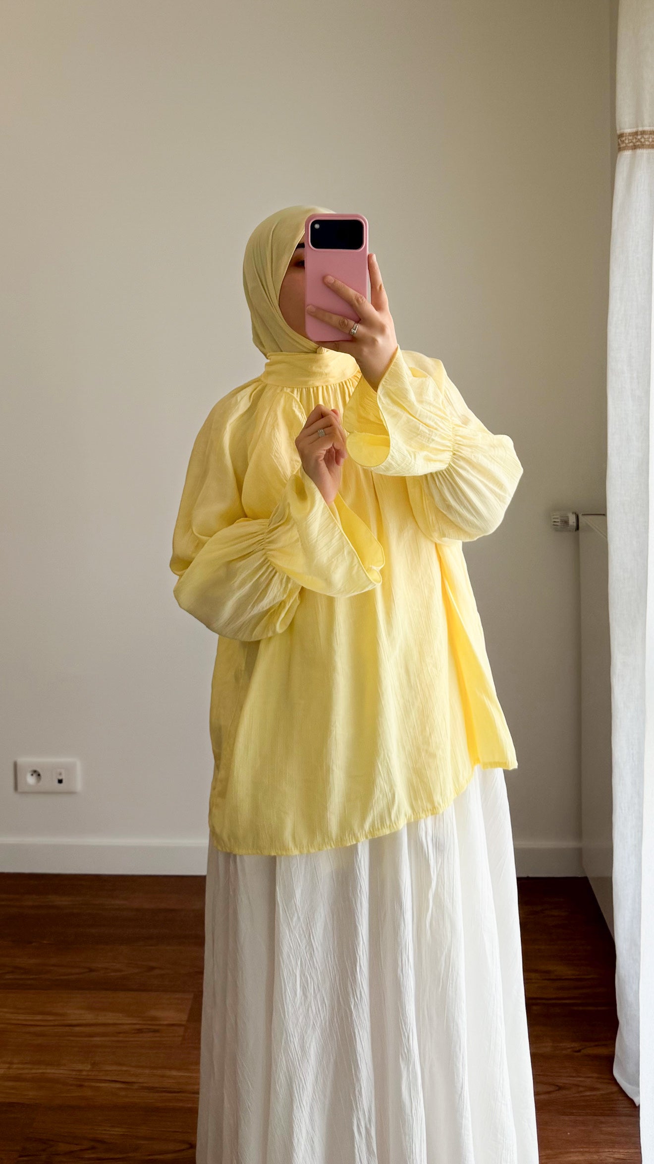 CHEMISIER INAYA JAUNE