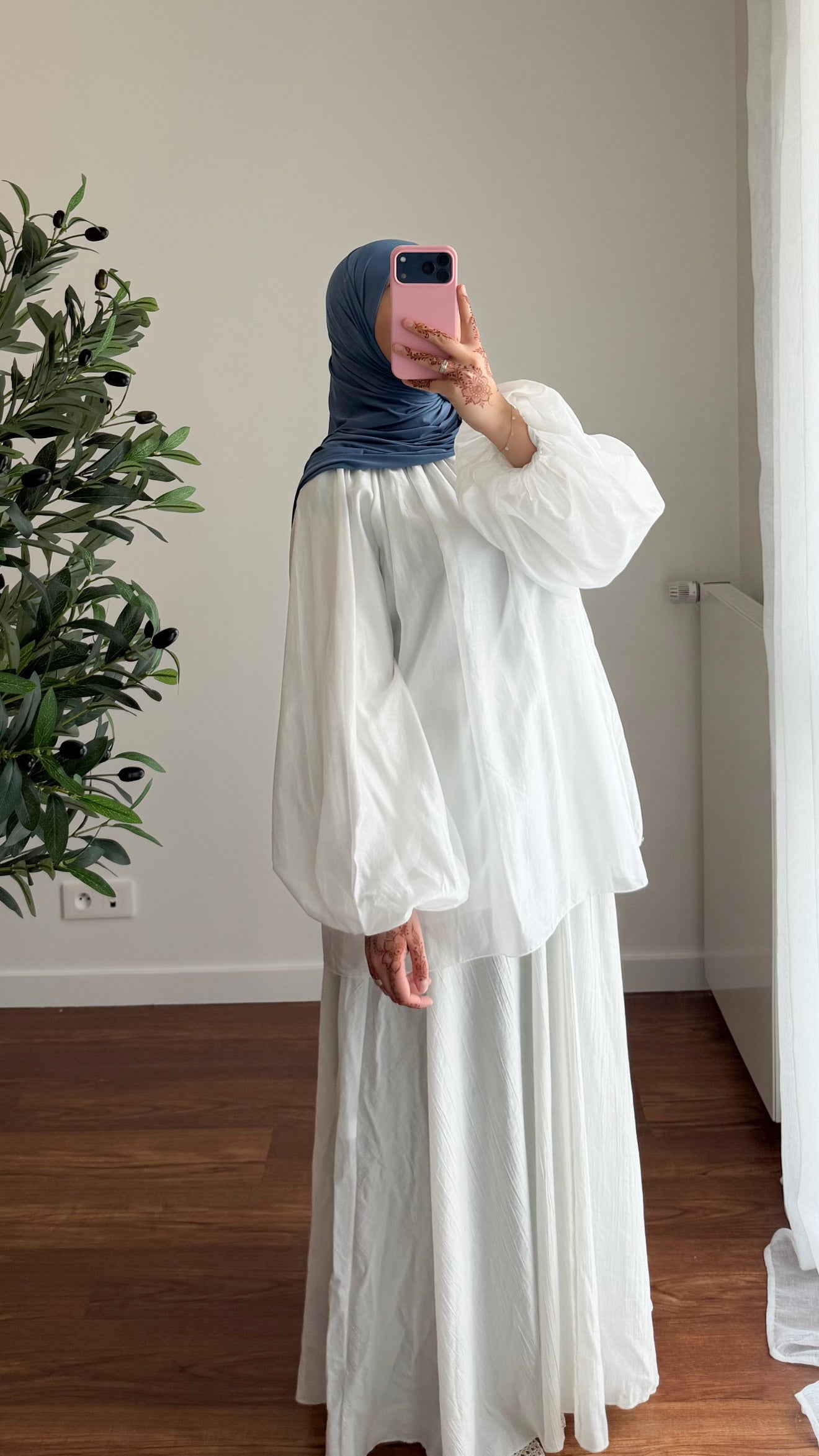 BLOUSE TENCEL BLANCHE