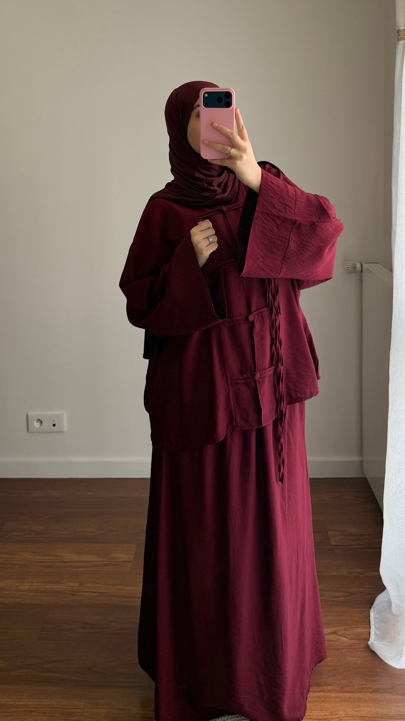ENSEMBLE JUPE TOKYO BORDEAU