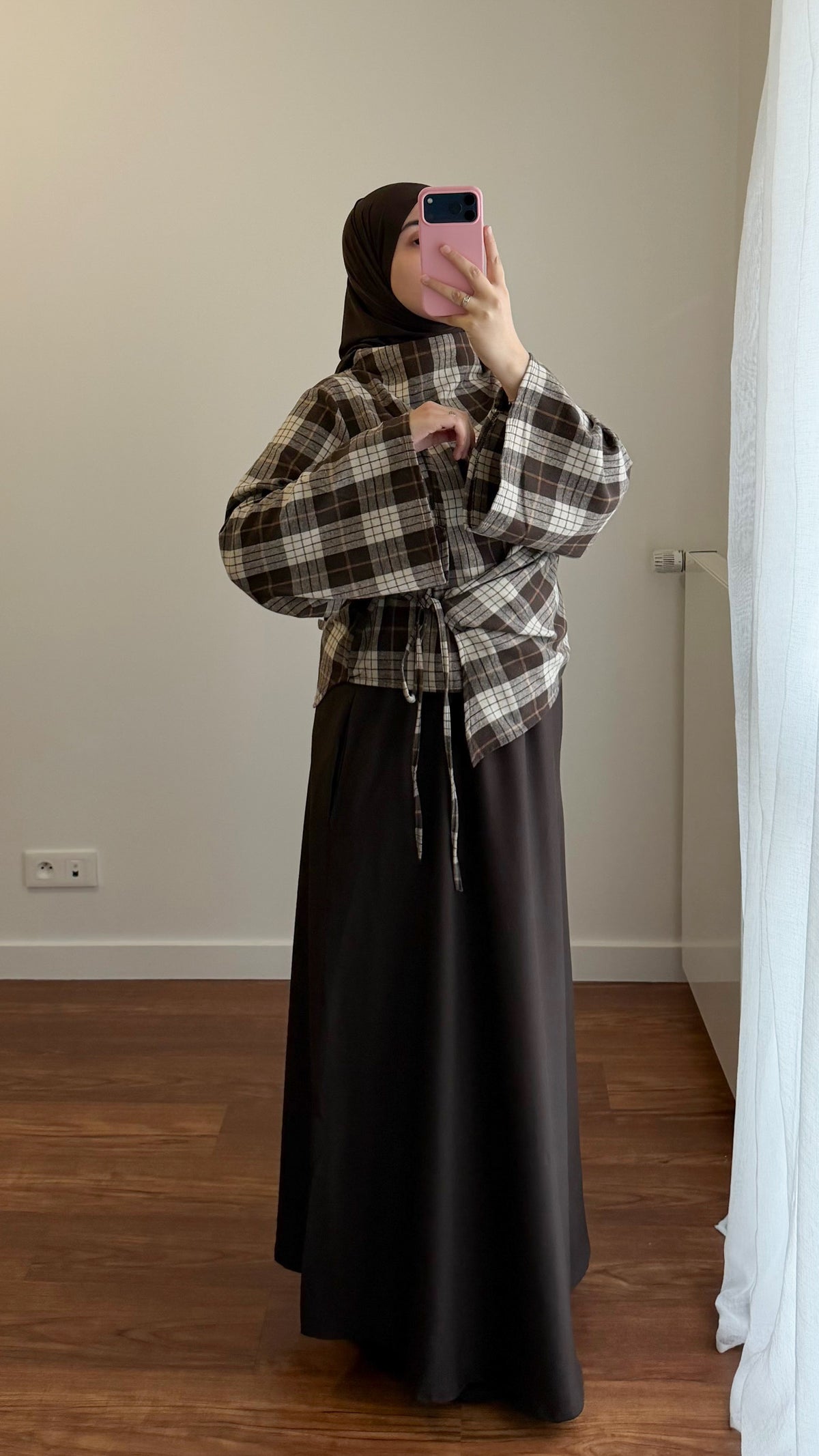 ENSEMBLE JUPE MAYRA MARRON