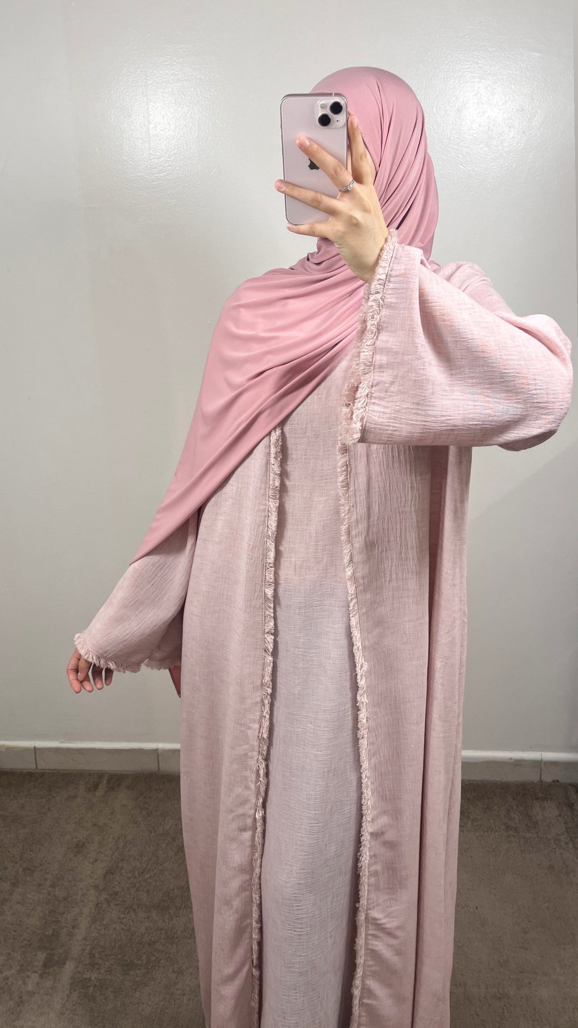 KIMONO + SOUS ABAYA LIYA ROSE